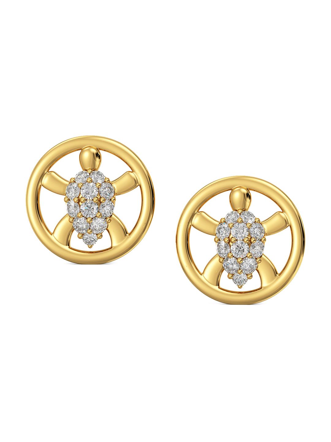 Joyalukkas Girls 22KT Gold Stud Earrings-1.88 gm-picture-25
