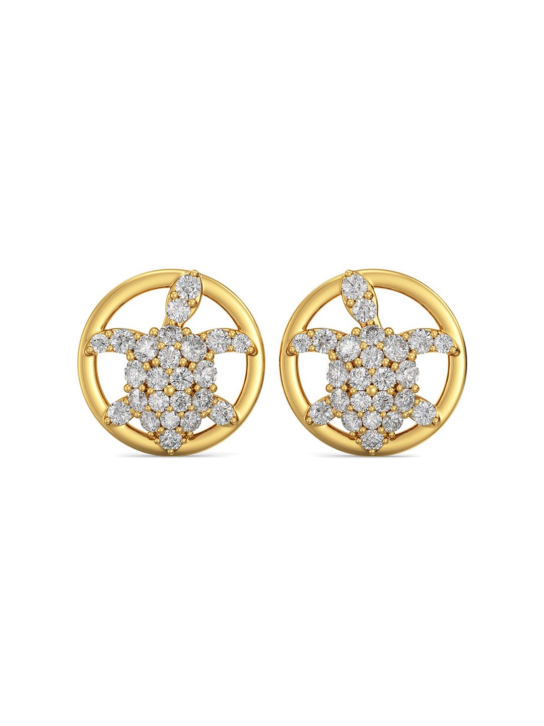 Joyalukkas Girls 22KT Turtle Stud Earrings Gold-picture-7