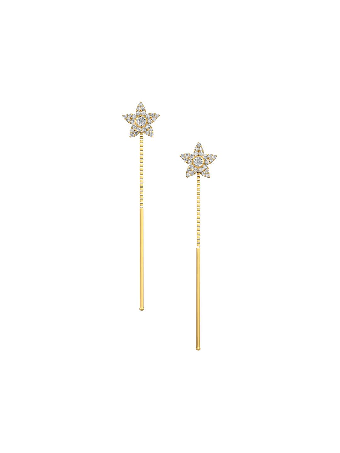 Joyalukkas Girls 22KT Gold Gemstones Studded Earrings-2.17 gm-image-9