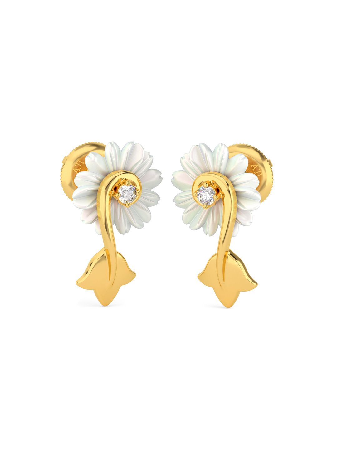 Joyalukkas Girls 22KT Gold Gemstones Studded Earrings-2.47gm-picture-43
