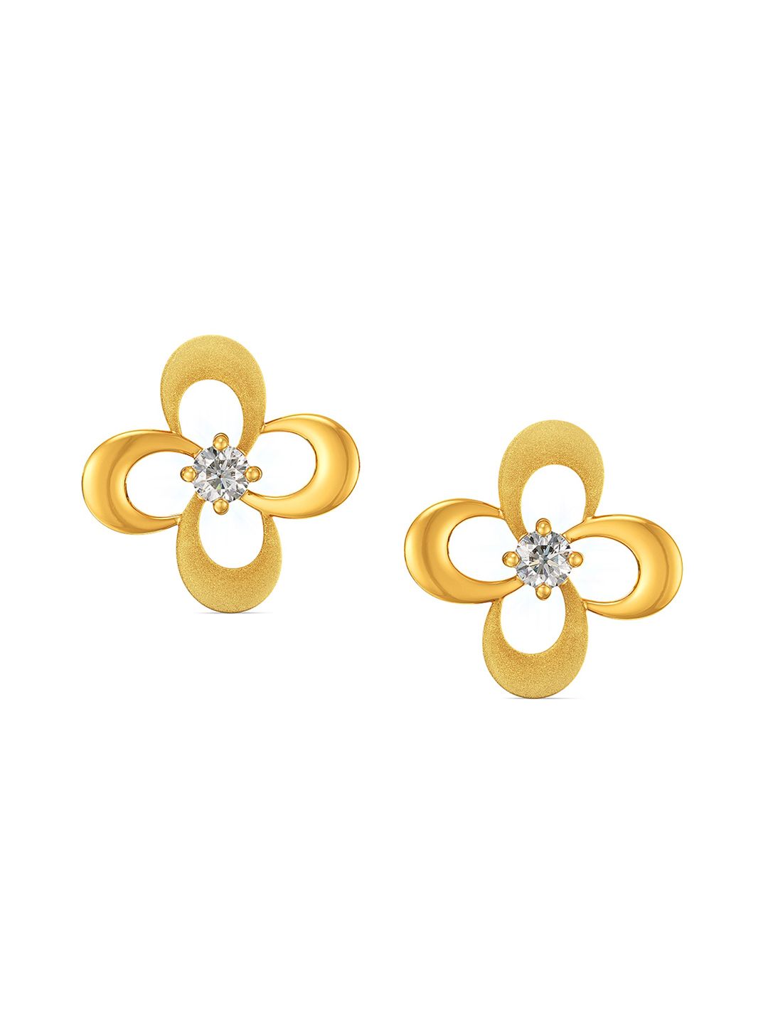 Joyalukkas Girls 22KT Gold Gem Stone Stud Earrings-1.18gm-picture-43