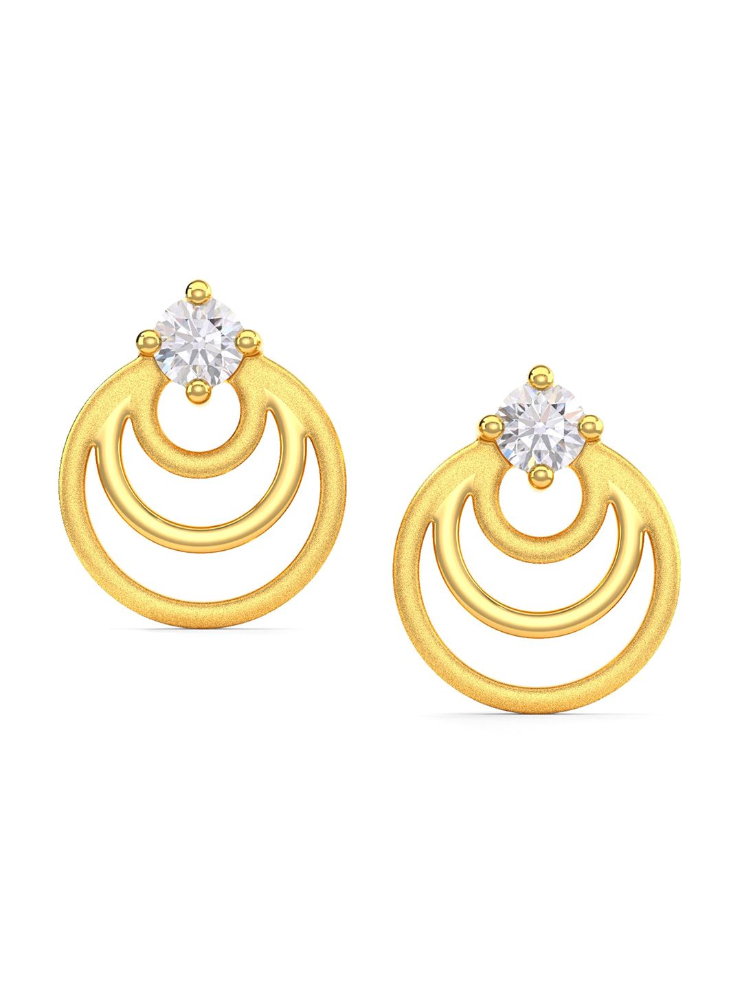 Joyalukkas Girls 22KT Gold Gemstones Studded Earrings-0.85gm-picture-38