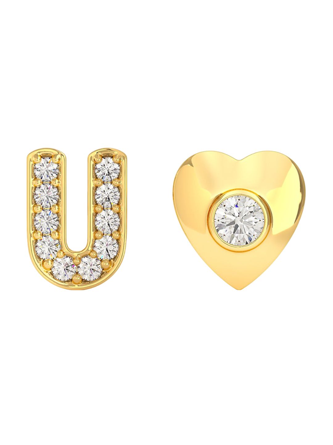 Joyalukkas 22KT Gold Gem Stone Studded Earrings-picture-20