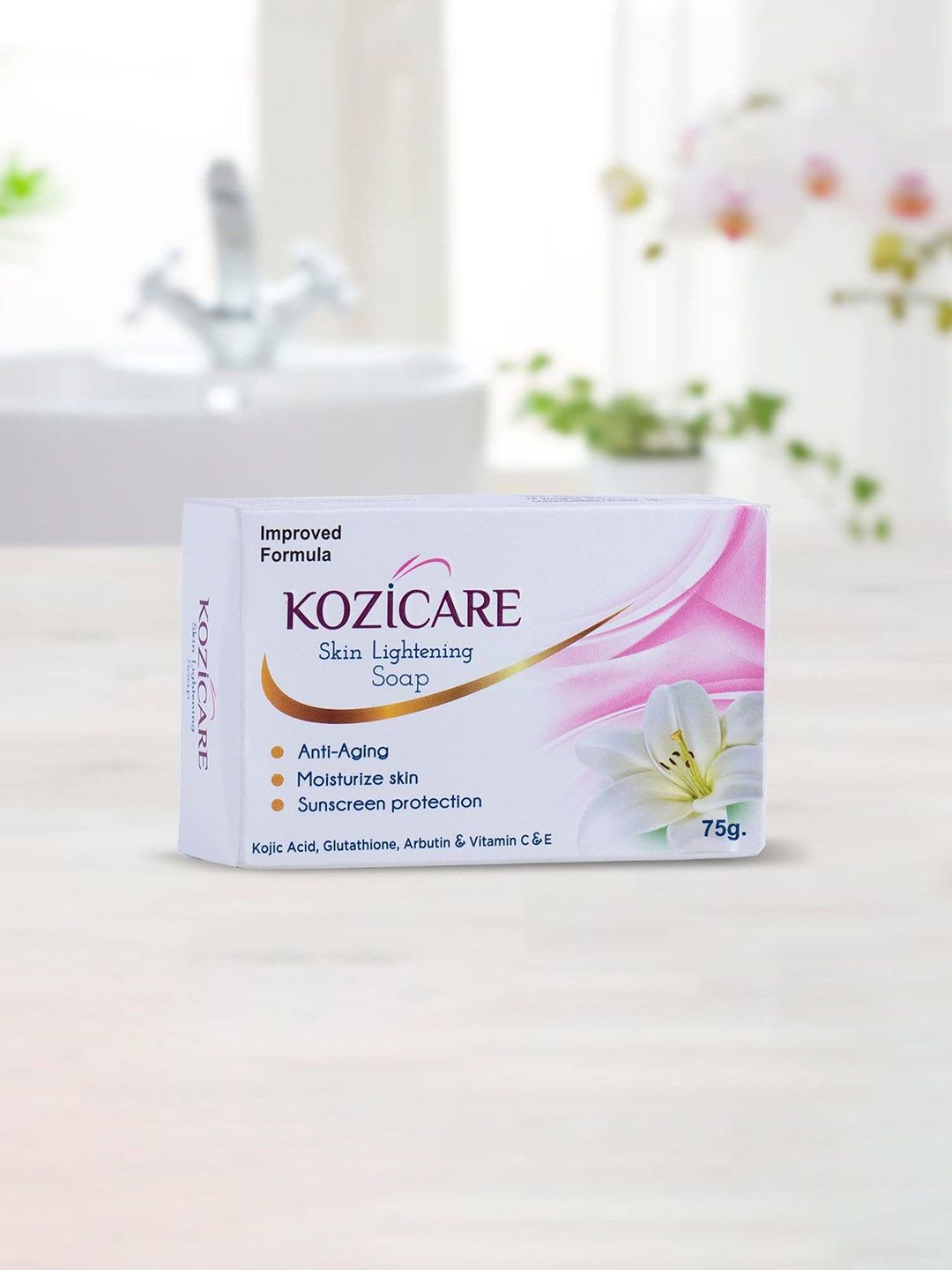 KOZICARE Set Of 3 Kojic Acid Glutathione Skin Excess Oil Control Soap - 75 gm Each-image-2
