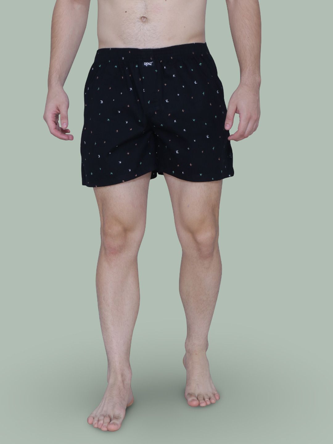 RENZ Printed Carbon Finish Pure Cotton Boxer-picture-41