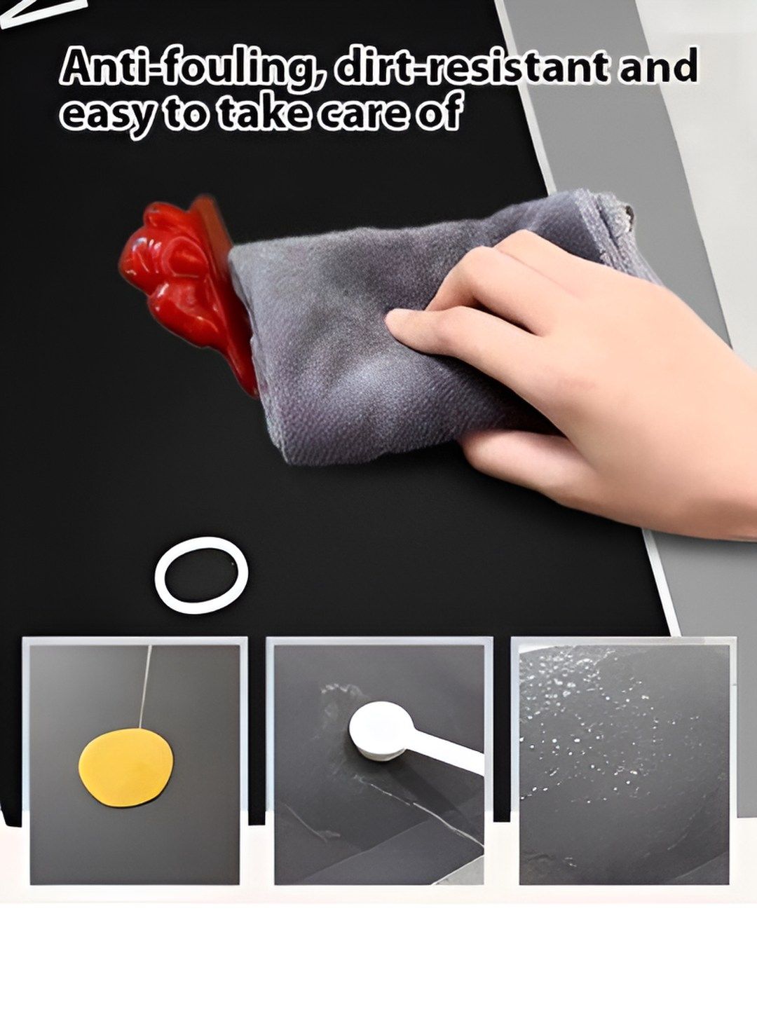 Aura Black Anti Skid Kitchen Mat-picture-29