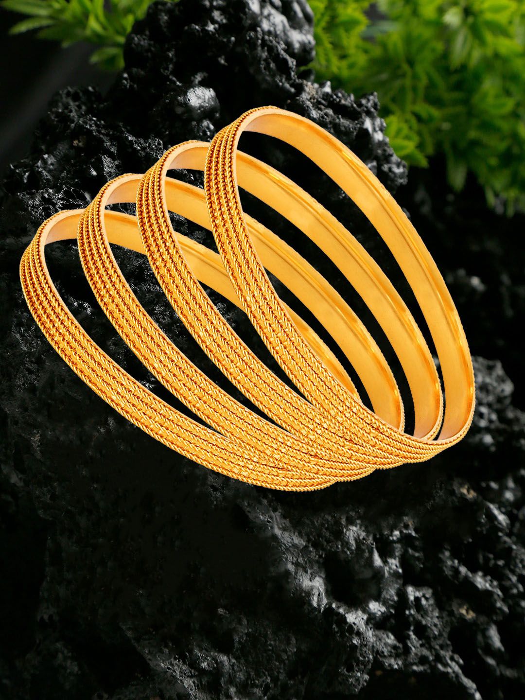 YouBella Set Of 4 Gold-Plated Bangles-picture-12