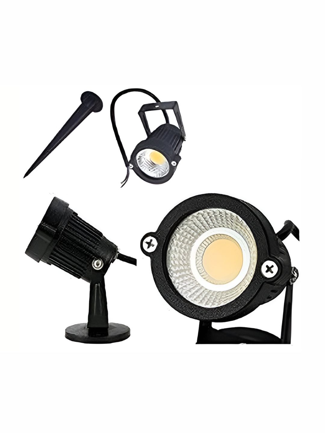 SPARK WORLD Black Aluminium Textured Outdoor Lamps-picture-33