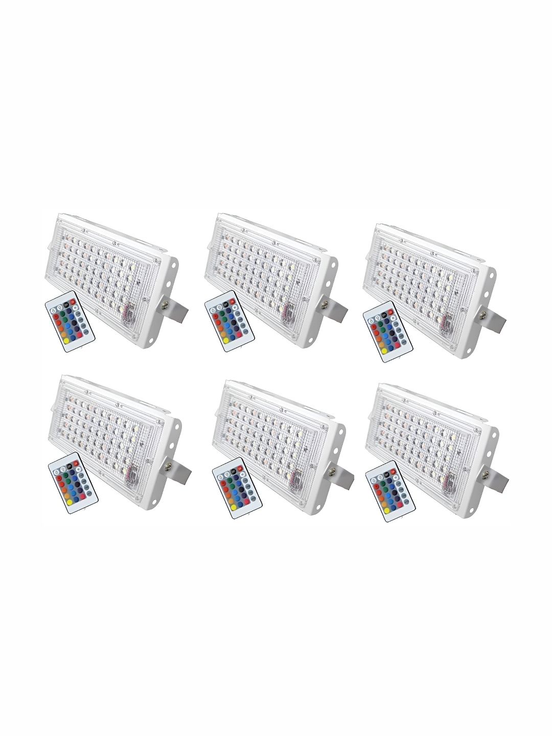 SPARK WORLD White 6 Pieces Textured Outdoor Lamps-picture-46