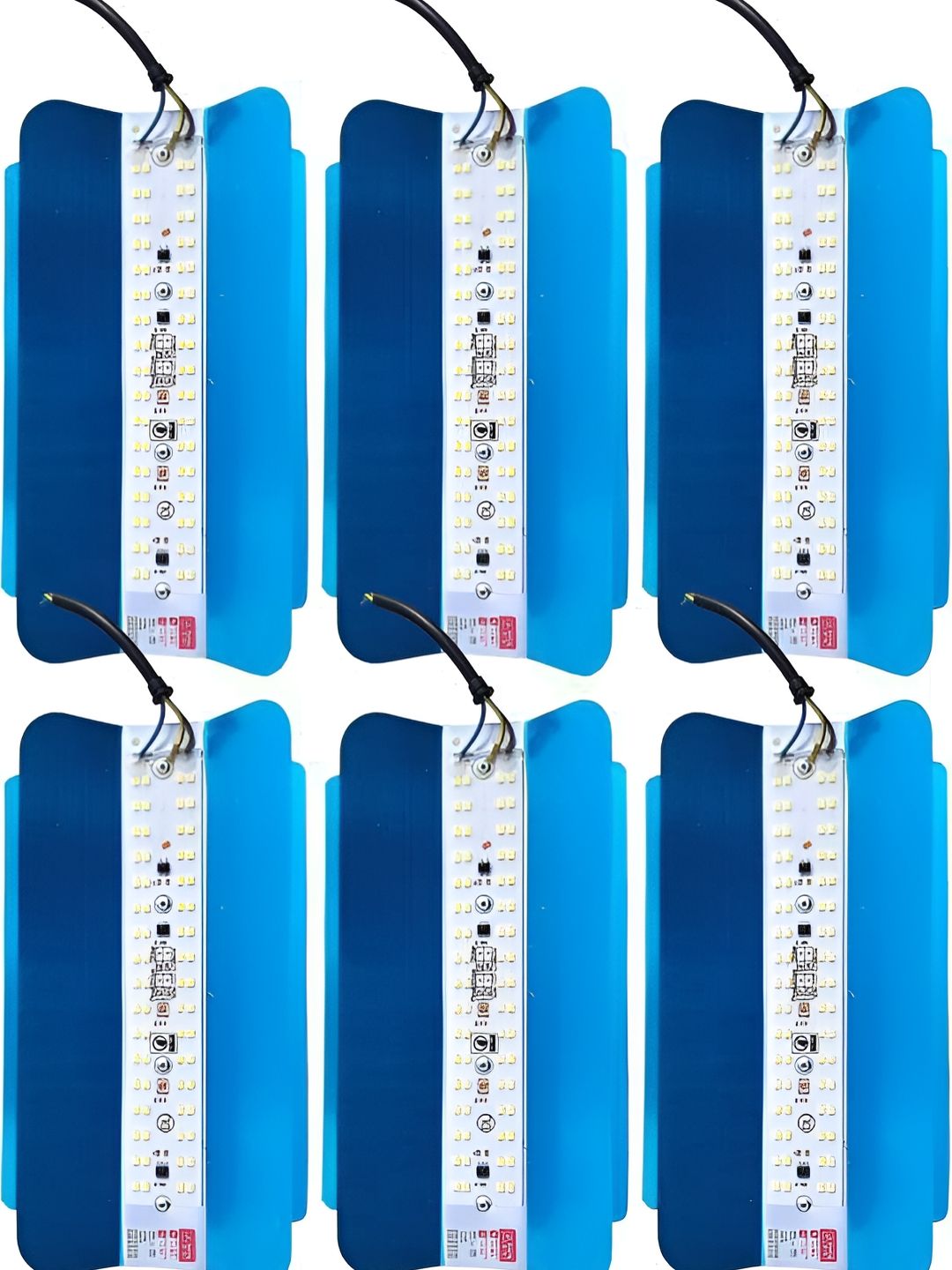 SPARK WORLD Blue 6 Pieces Aluminium Textured Outdoor Lamps-picture-21