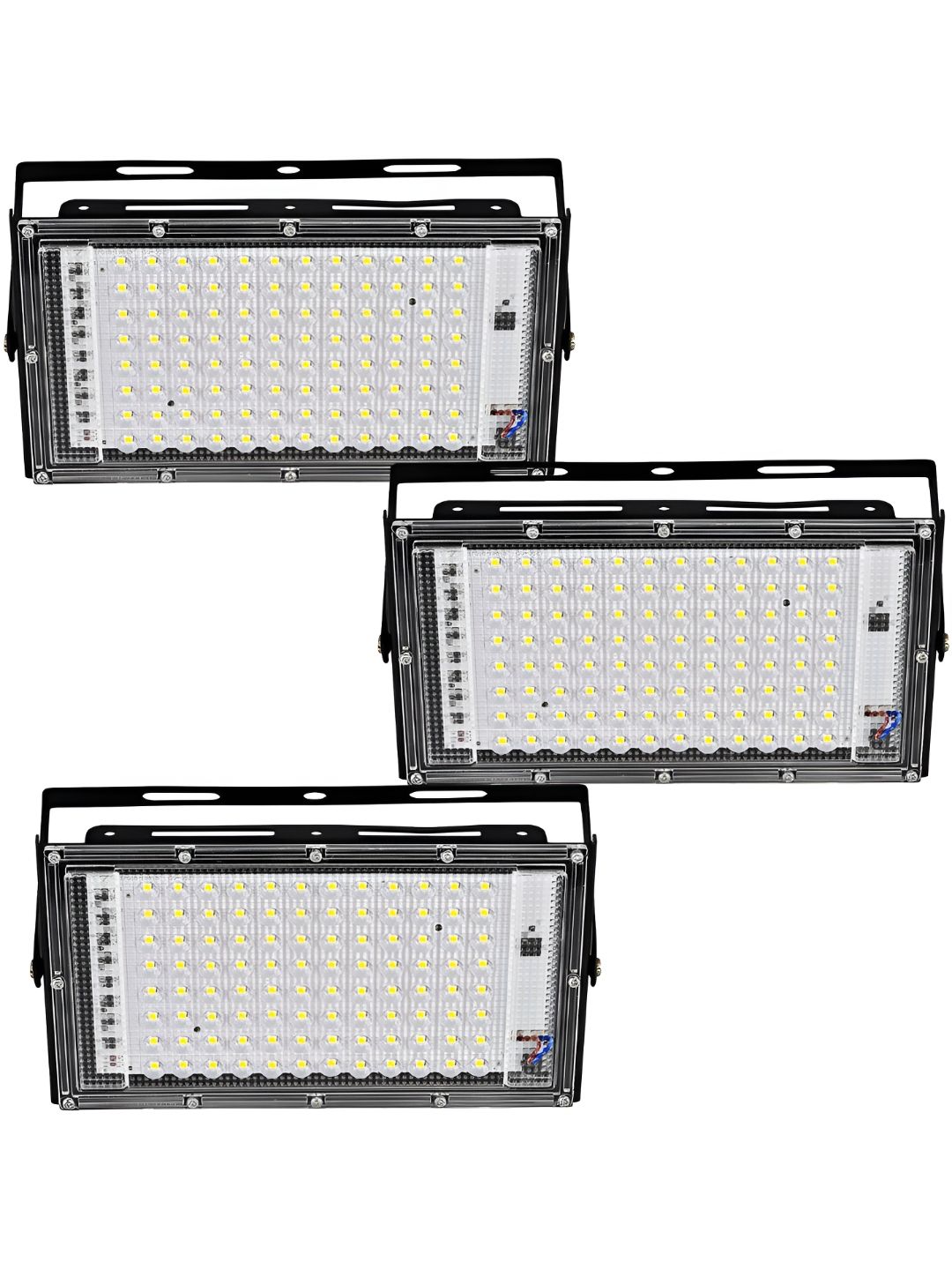 SPARK WORLD White 3 Pieces Textured Rectangle Outdoor Lamp-picture-20