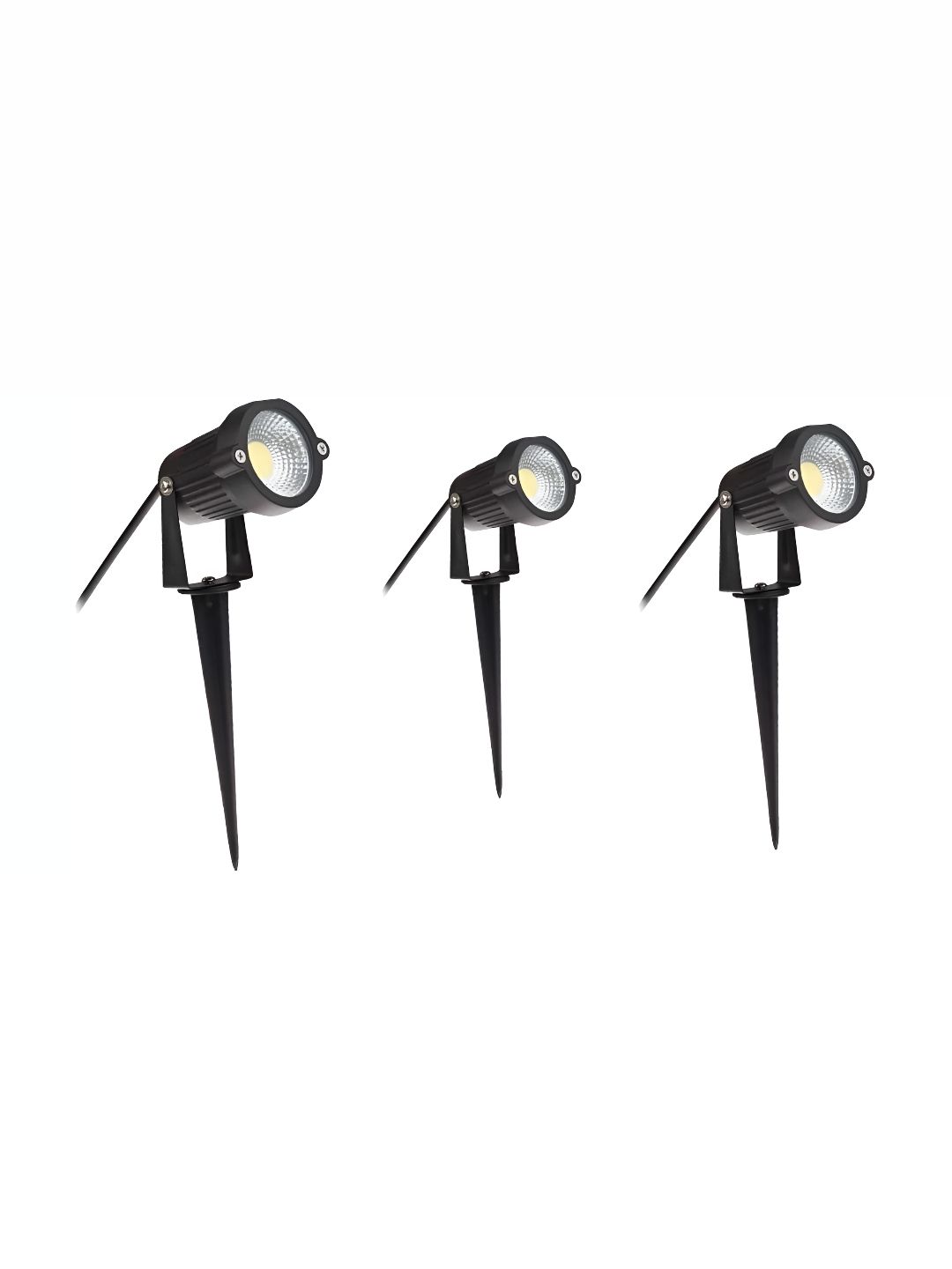 SPARK WORLD 3-pcs Black Metal Outdoor Lamps-picture-19