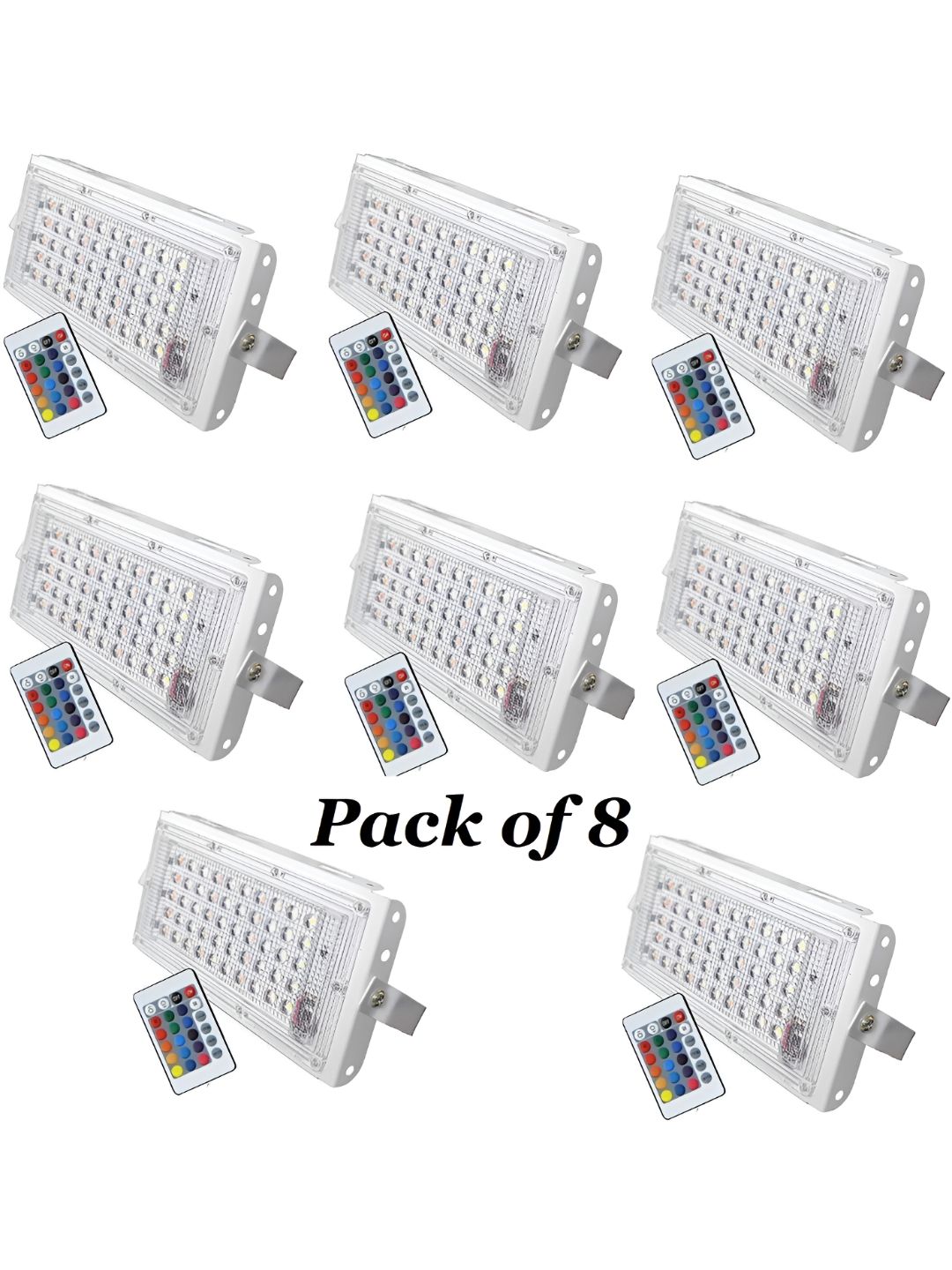 SPARK WORLD White 8 Pieces Rectangular Outdoor Lamps-picture-49