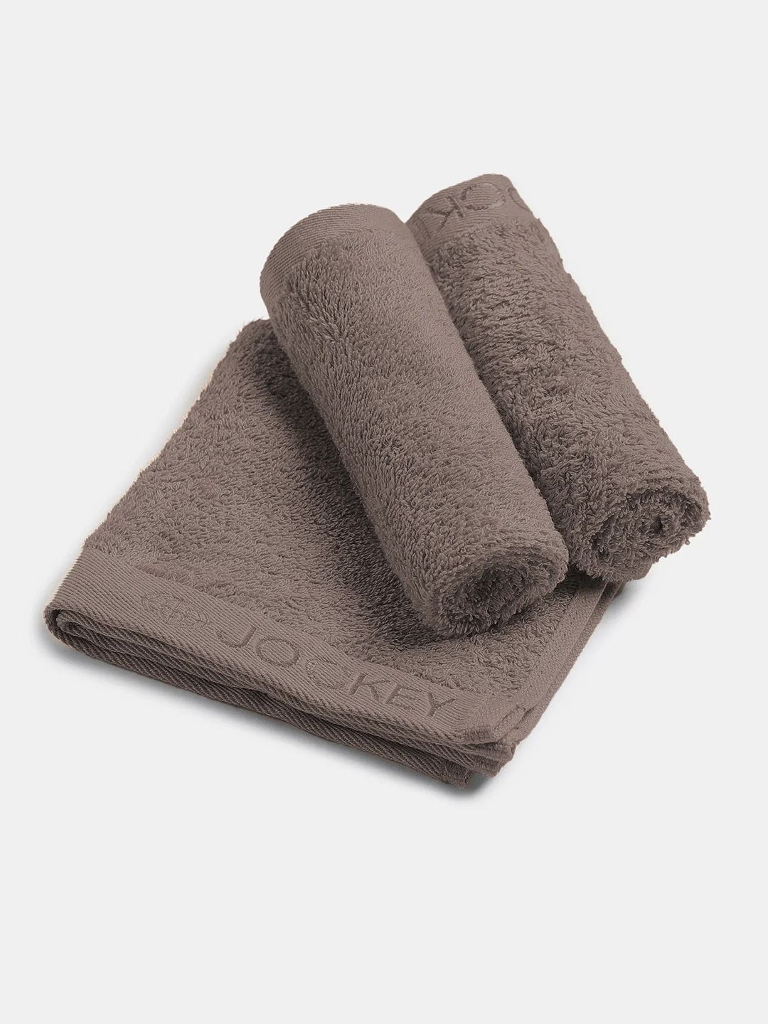 Jockey Set of 3  Bamboo Cotton Blend Terry Brown 600 GSM  Ultrasoft Face Towels-image-20