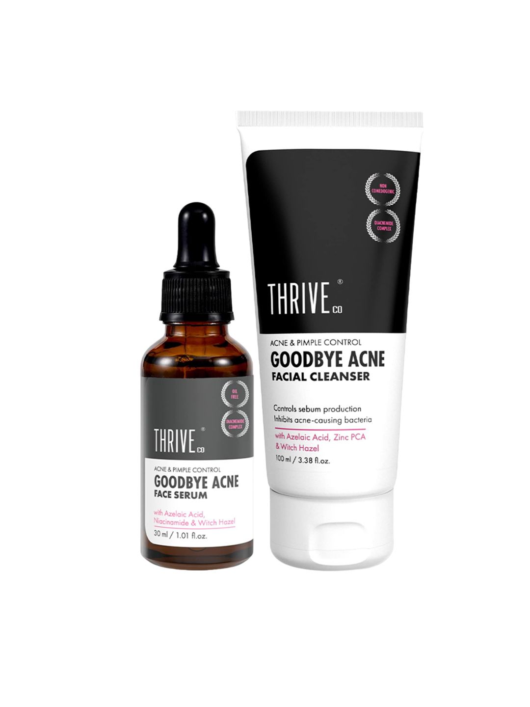 Thriveco Set Of 2 Goodbye Acne Face Cleanser & Serum Combo - 100 ml -30 ml-image-48