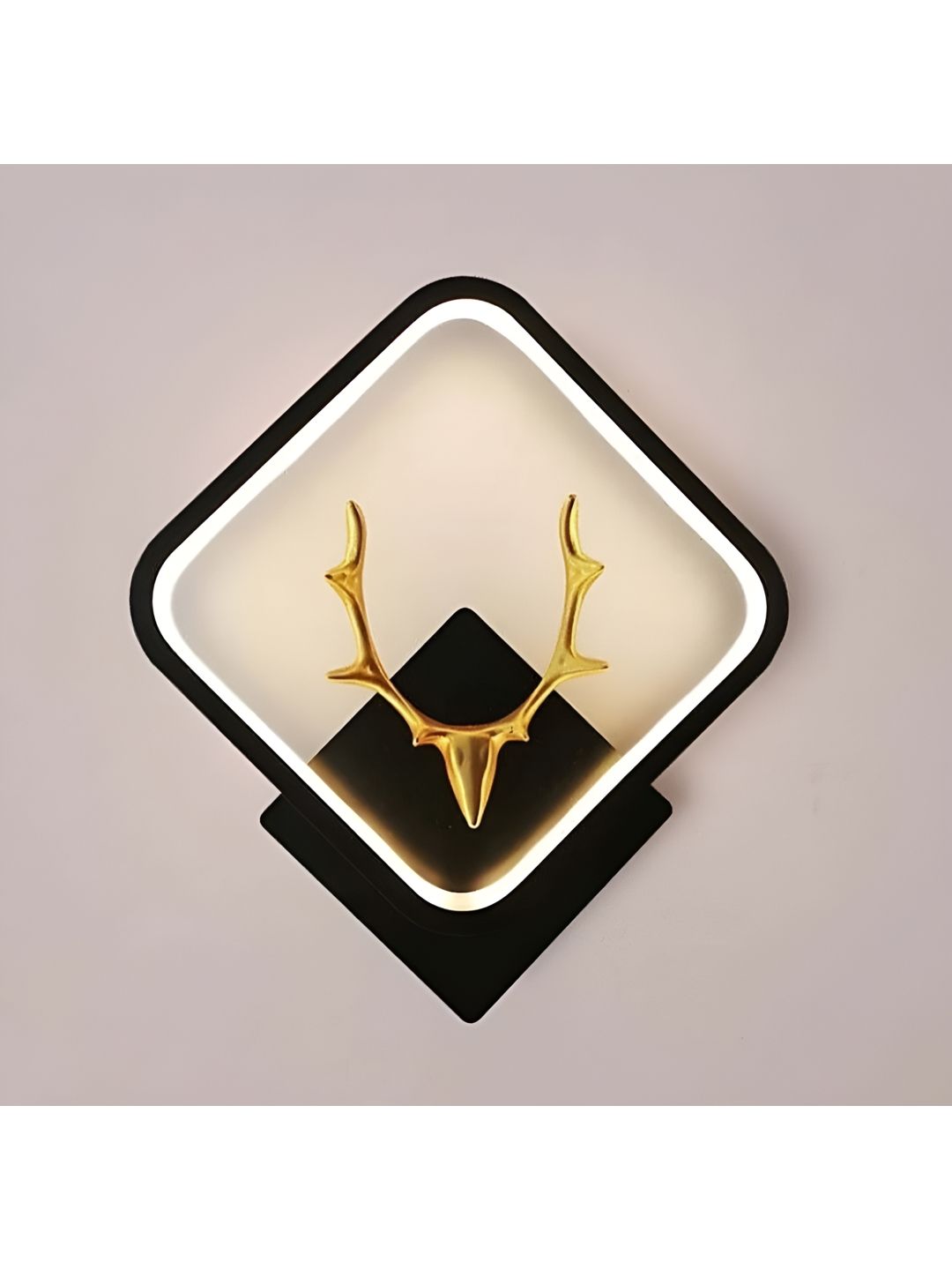 SPARK WORLD Black & Gold-Toned Aluminium Contemporary Wall Lamp-picture-36