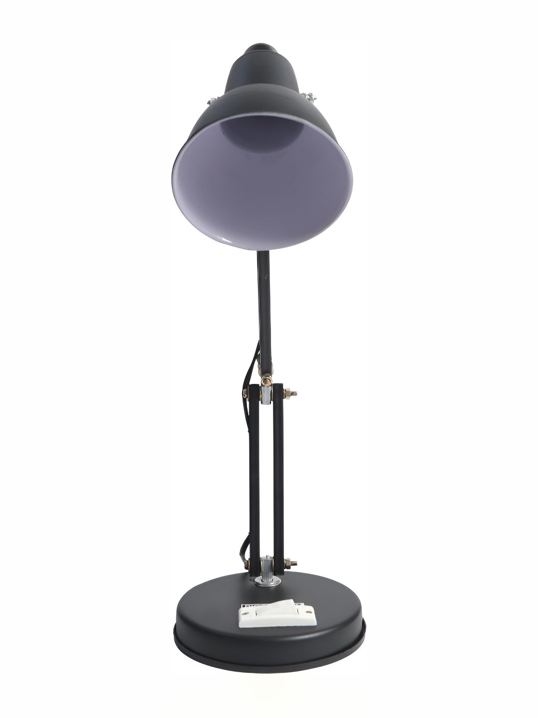 SPARK WORLD Black Aluminium Contemporary Bell Shaped Table Lamp-picture-27