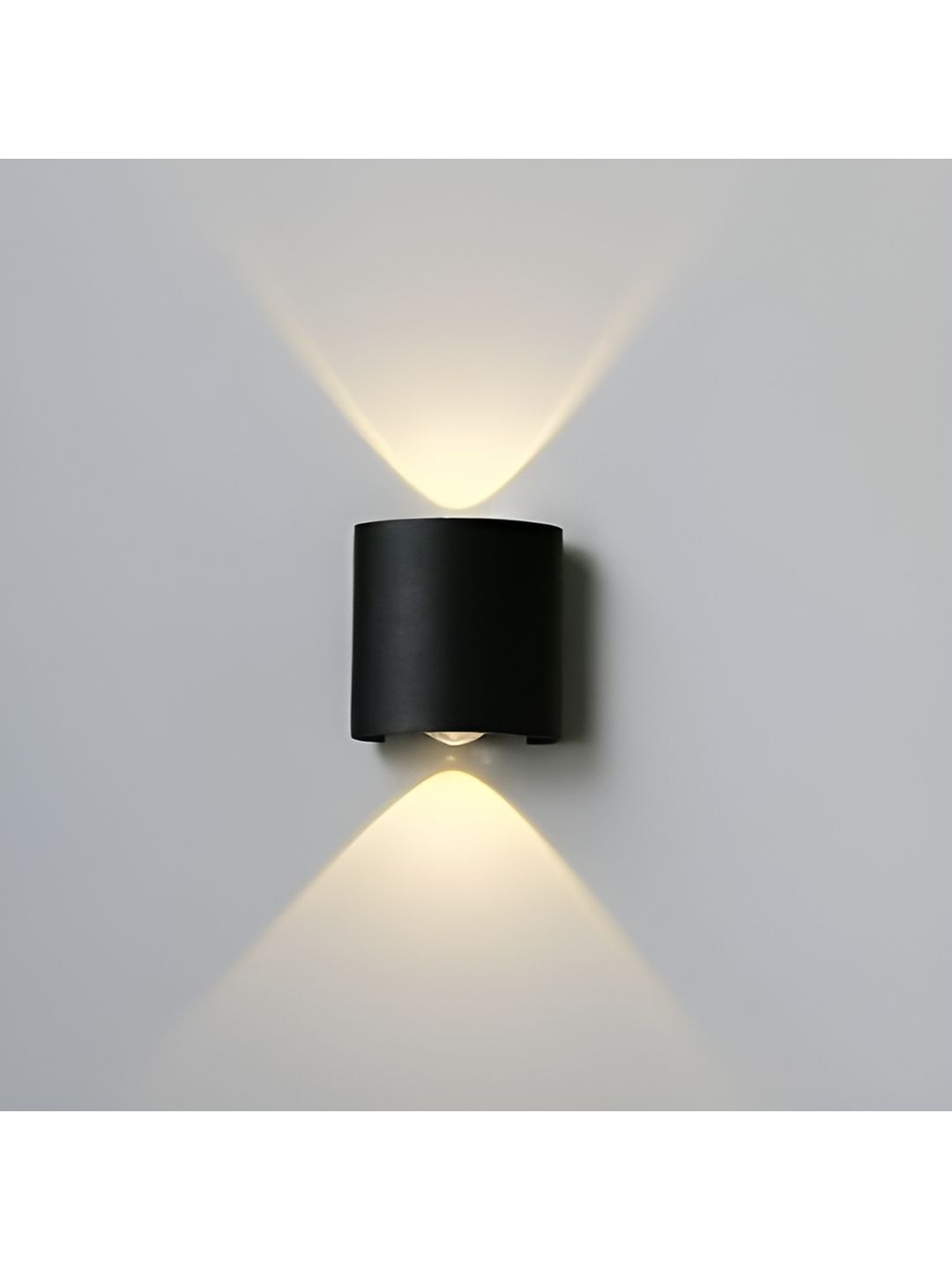 SPARK WORLD Black 2 Pieces Contemporary Cylinder Shaped Aluminium Wall Lamps-picture-13