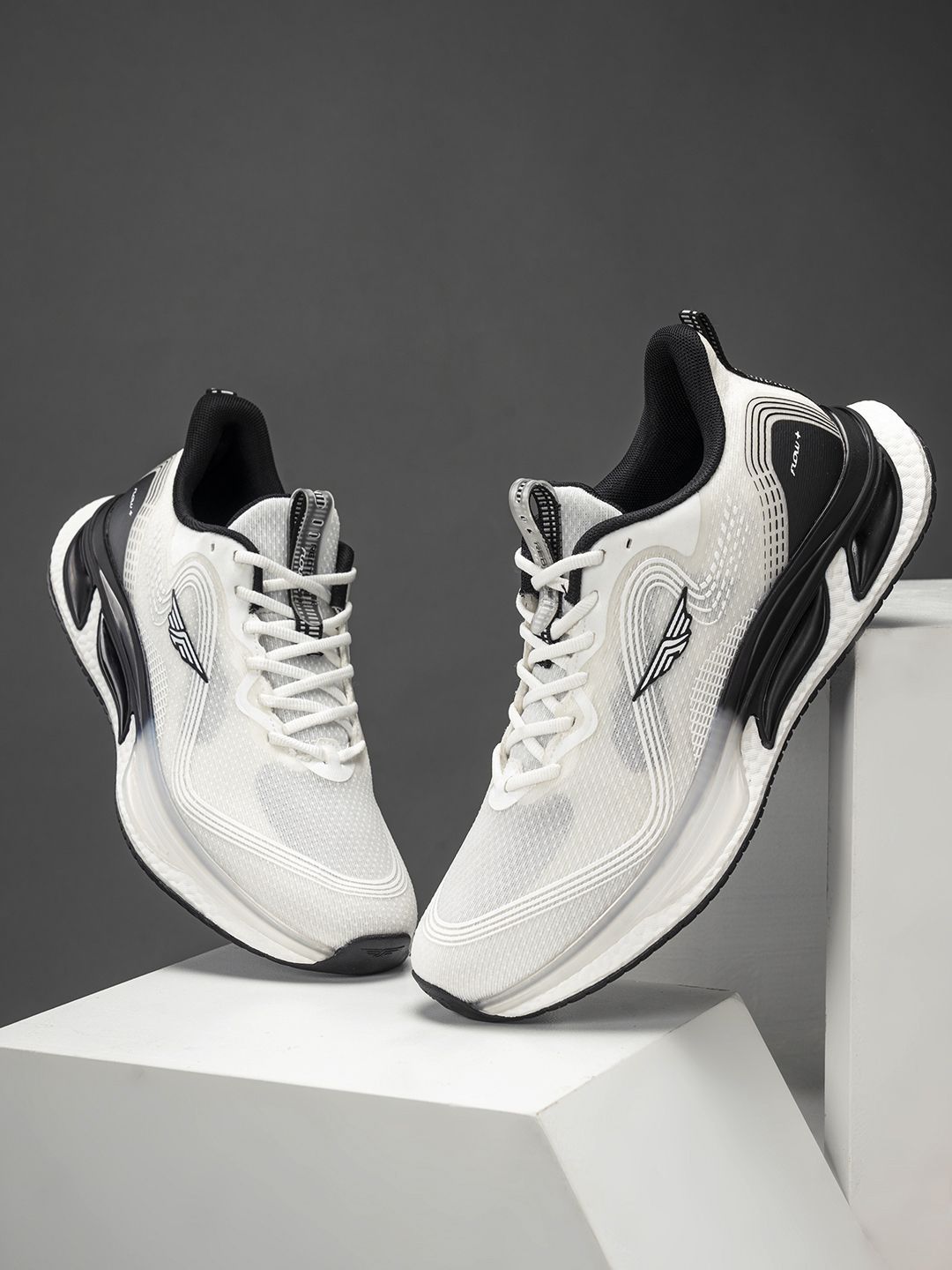 Red Tape Men Flow+ Round Toe Mesh Walking Shoes