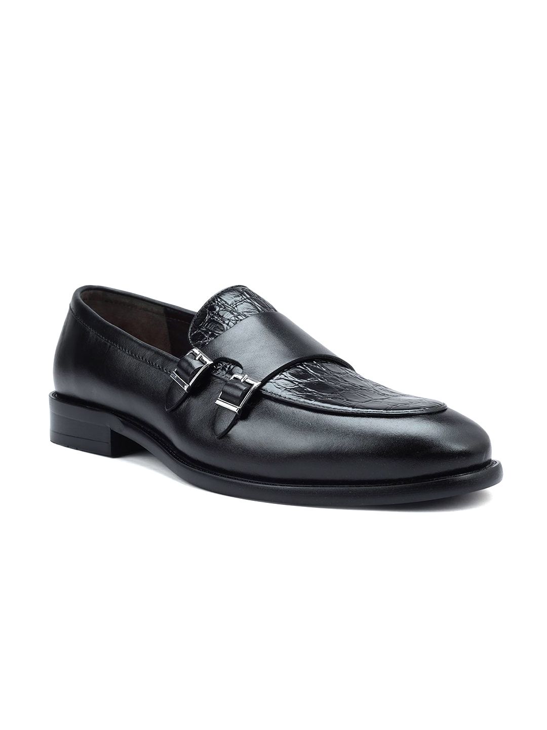 ROSSO BRUNELLO Men Textured Formal Loafers-picture-14