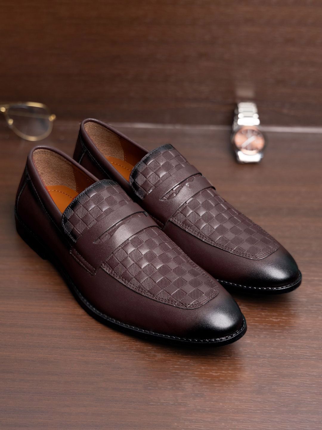 LOUIS STITCH Men's Leatherette Formal Moccasins Shoes-picture-13