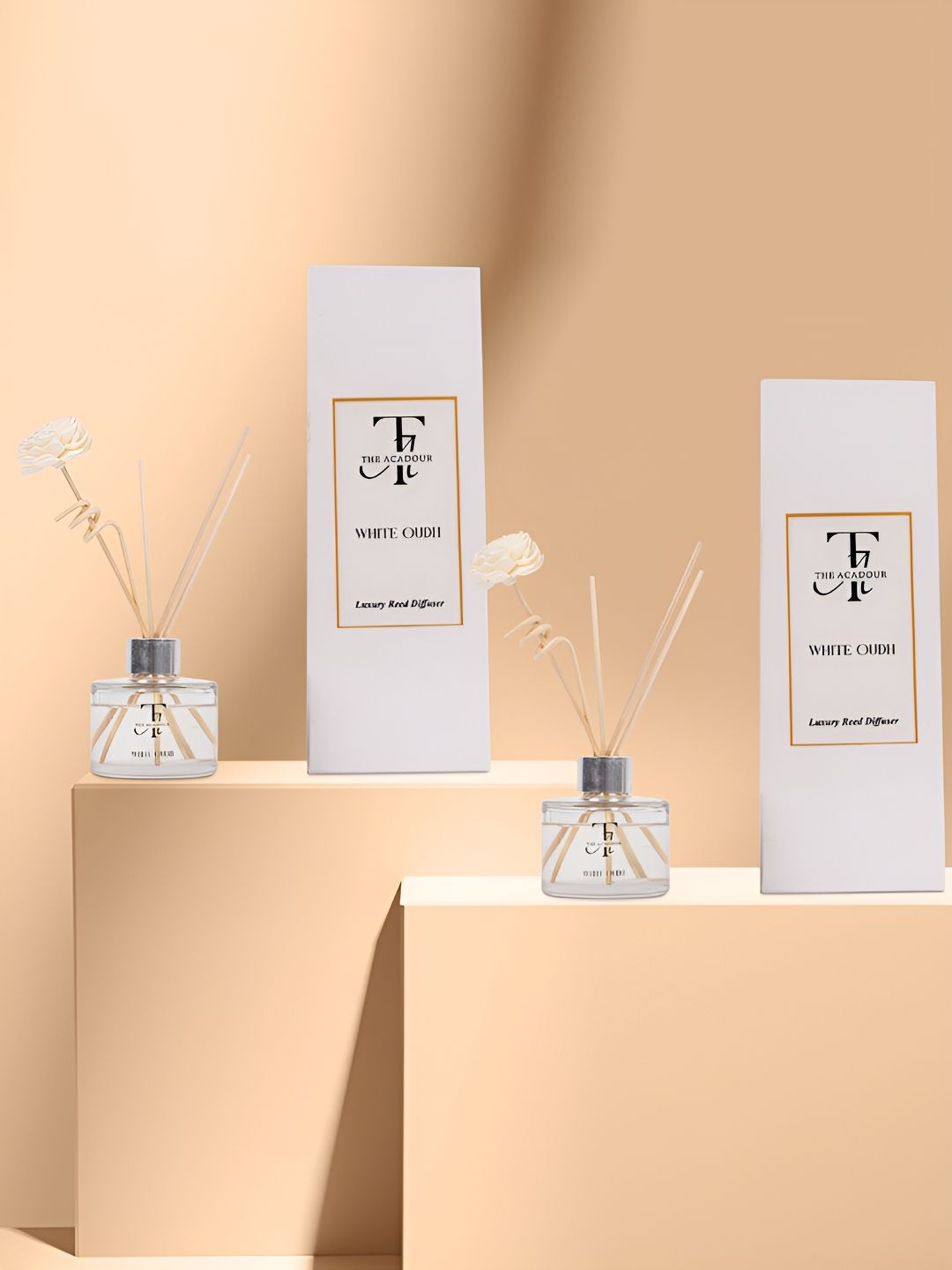 THE ACADOUR 2-Pcs Reed Diffuser White Oudh 100ml-image-5