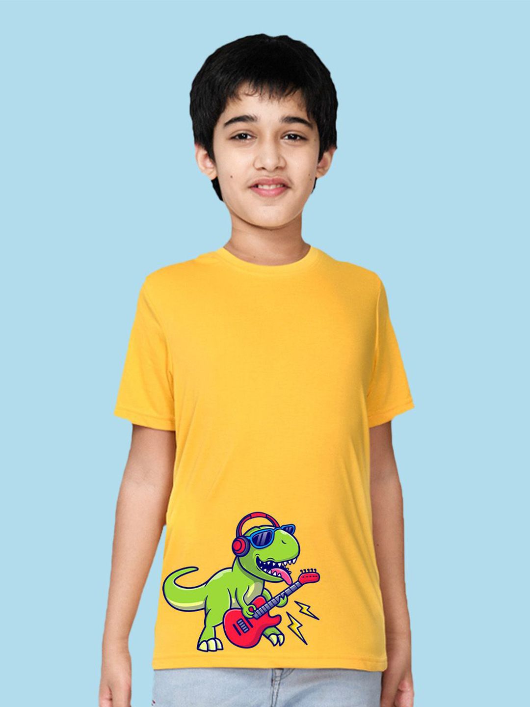 NUSYL Boys Graphic Printed Round Neck T-shirt-picture-53