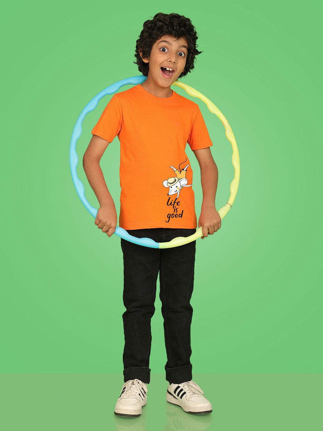 NUSYL Boys Graphic Printed Round Neck T-shirt-picture-33