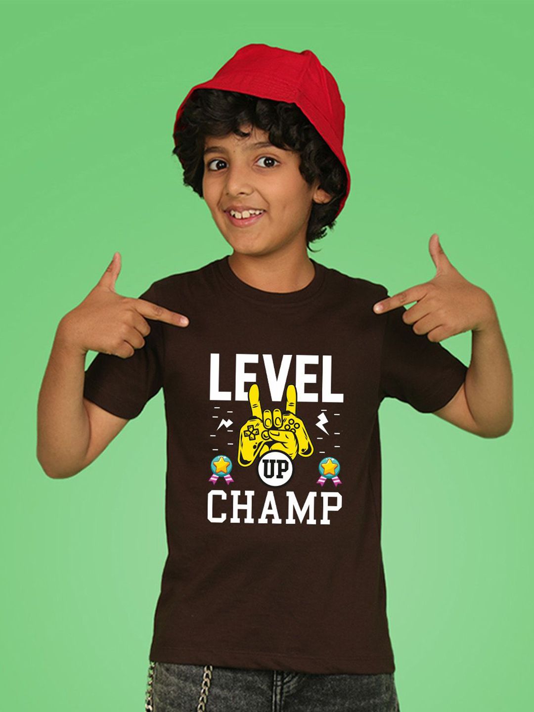 NUSYL Boys Typography Printed Round Neck T-shirt-picture-17