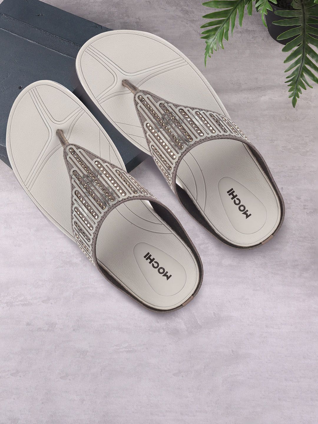 Mochi Women Embellished Open Toe Flats-picture-28