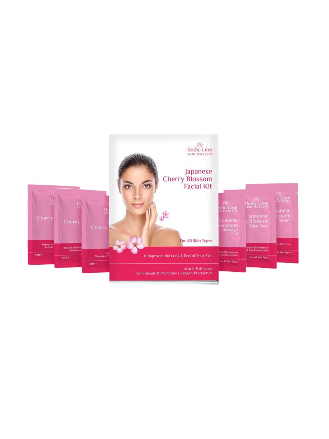 Vedicline Set Of 10 Japanese Cherry Blossom Facial Kit - 520 ml-image-43