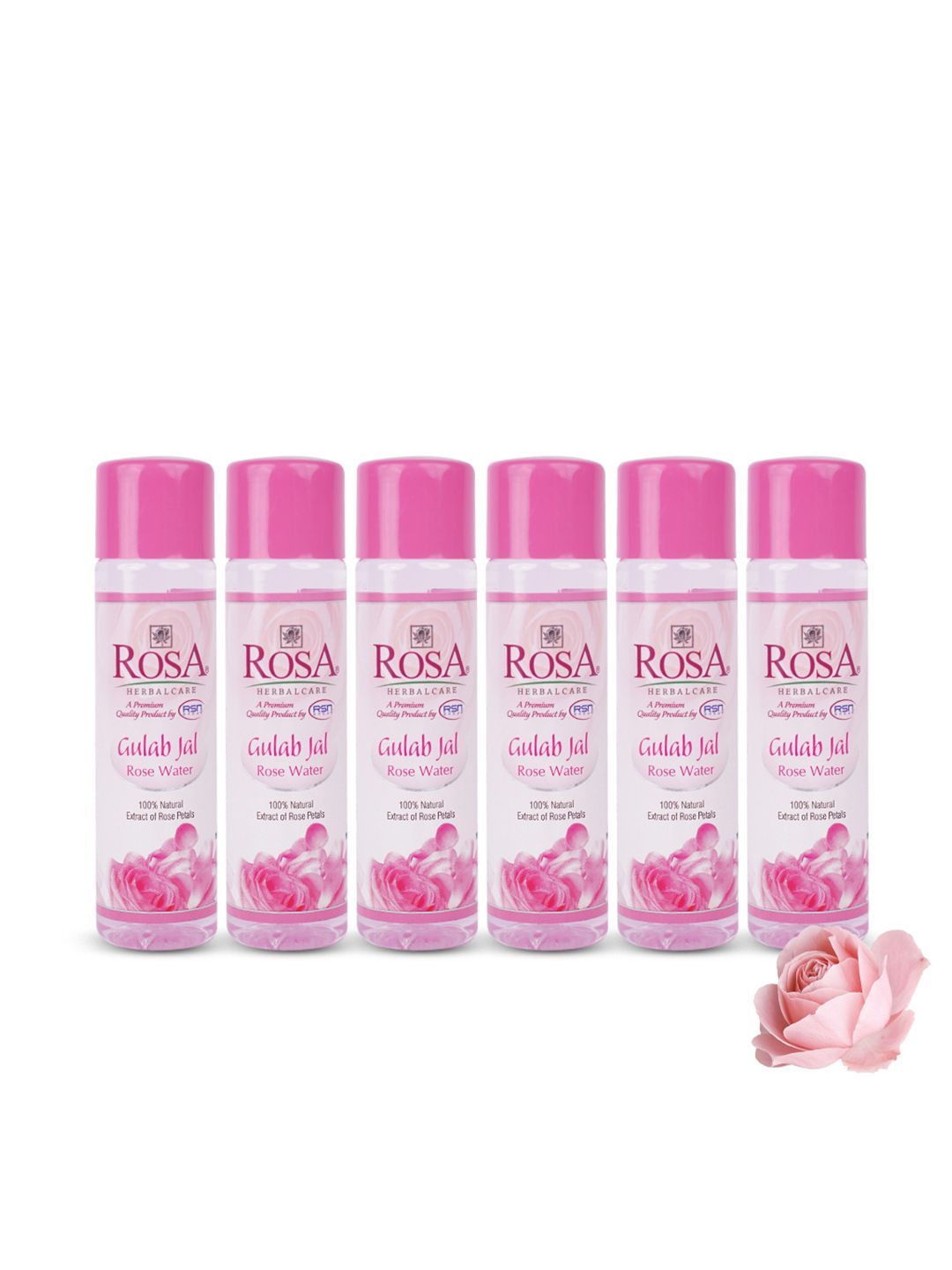 ROSA Set Of 6 Gulab Jal Rose Water To Remove Dust - 120 ml Each-image-38