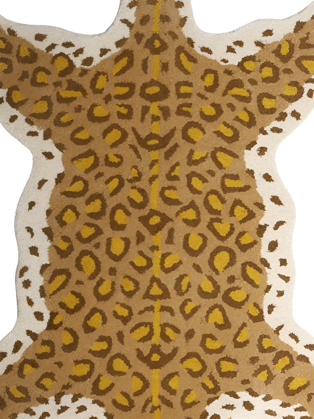 Exotic India Brown and Yellow Leopard Shaped Asana Floor Mat-image-39
