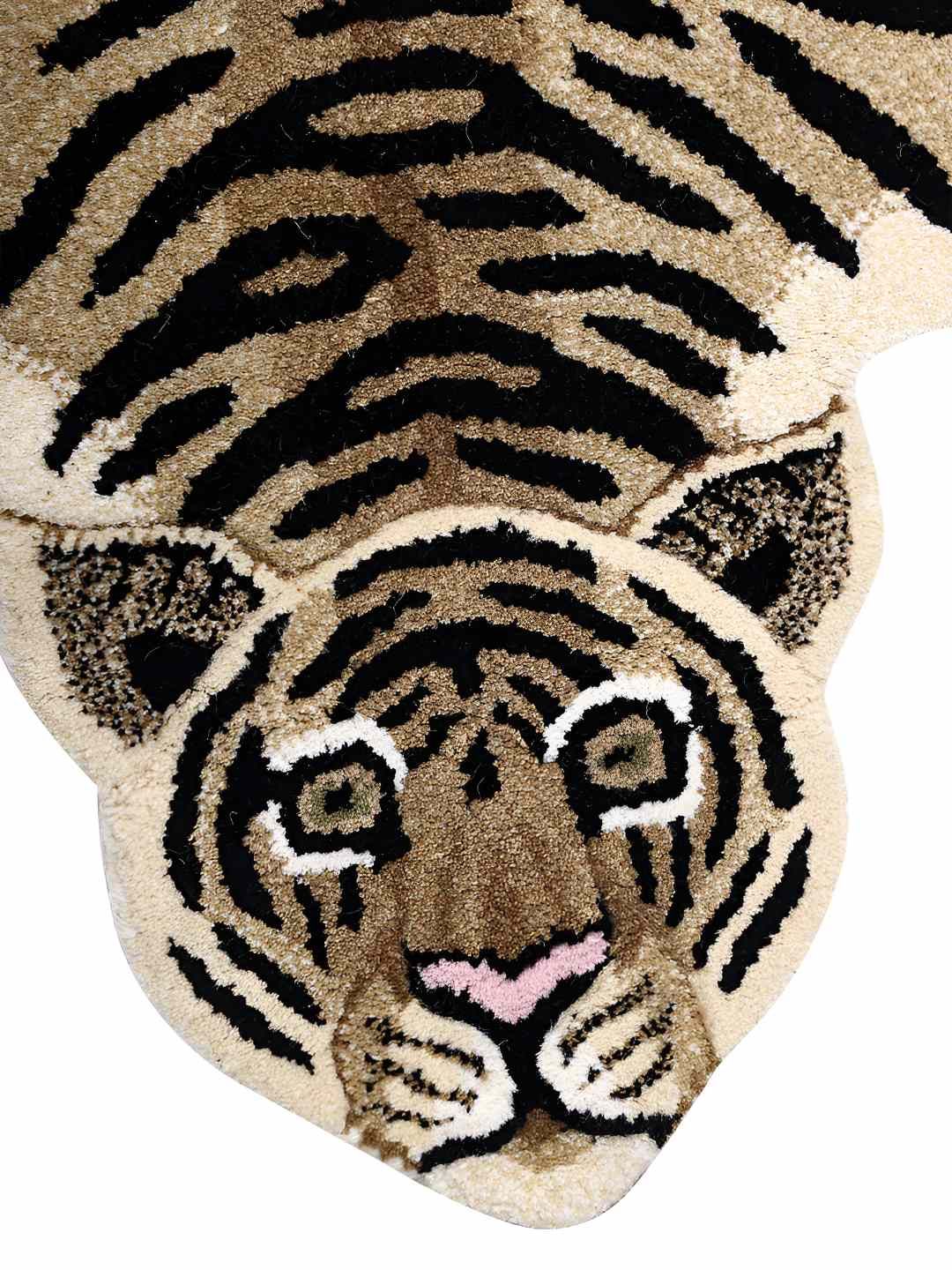 Exotic India Brown & Black Tiger Wool Yogic Asana Floor Mats-image-11