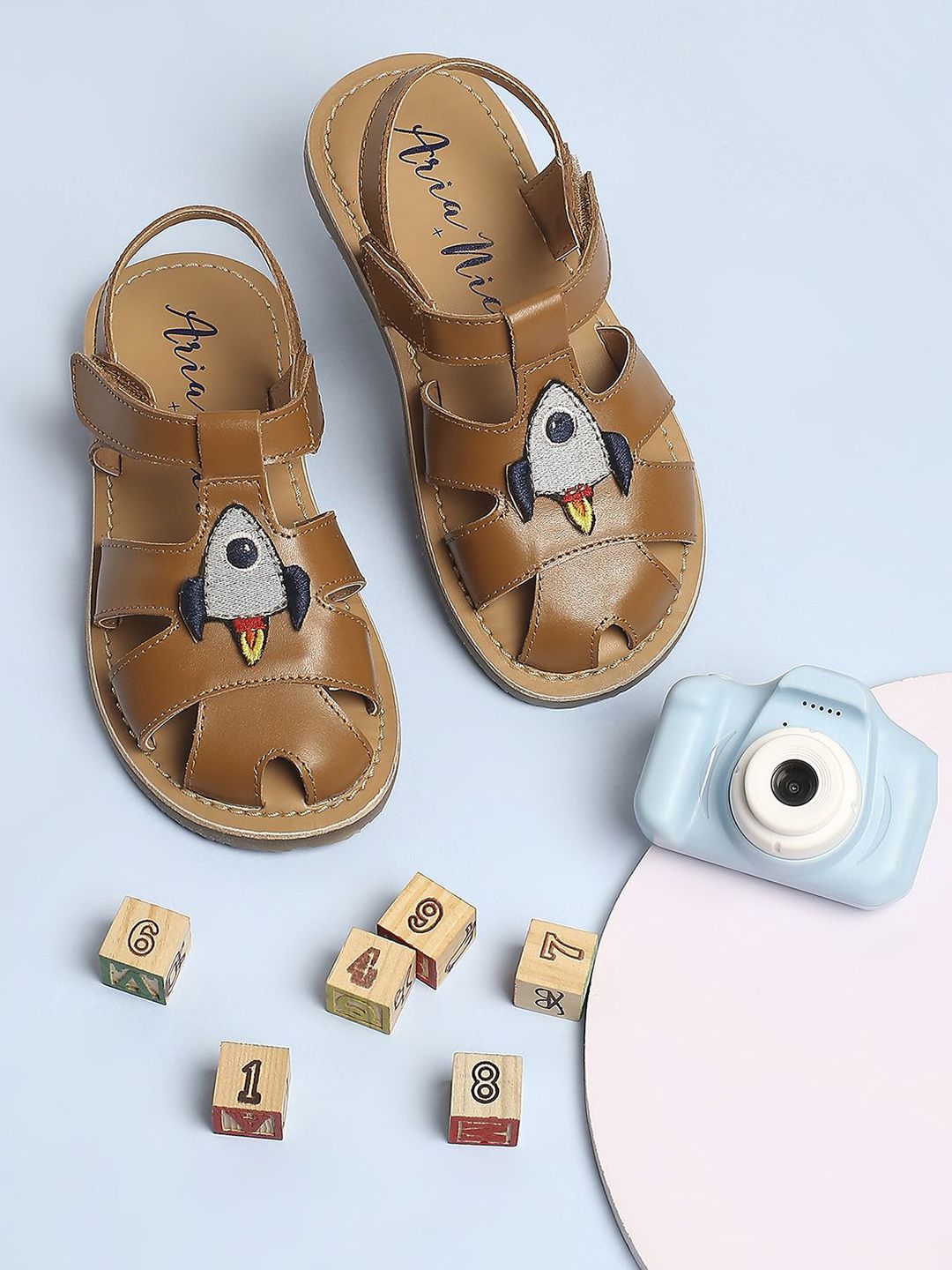 Aria Nica Boys Open Toe Flats-picture-21