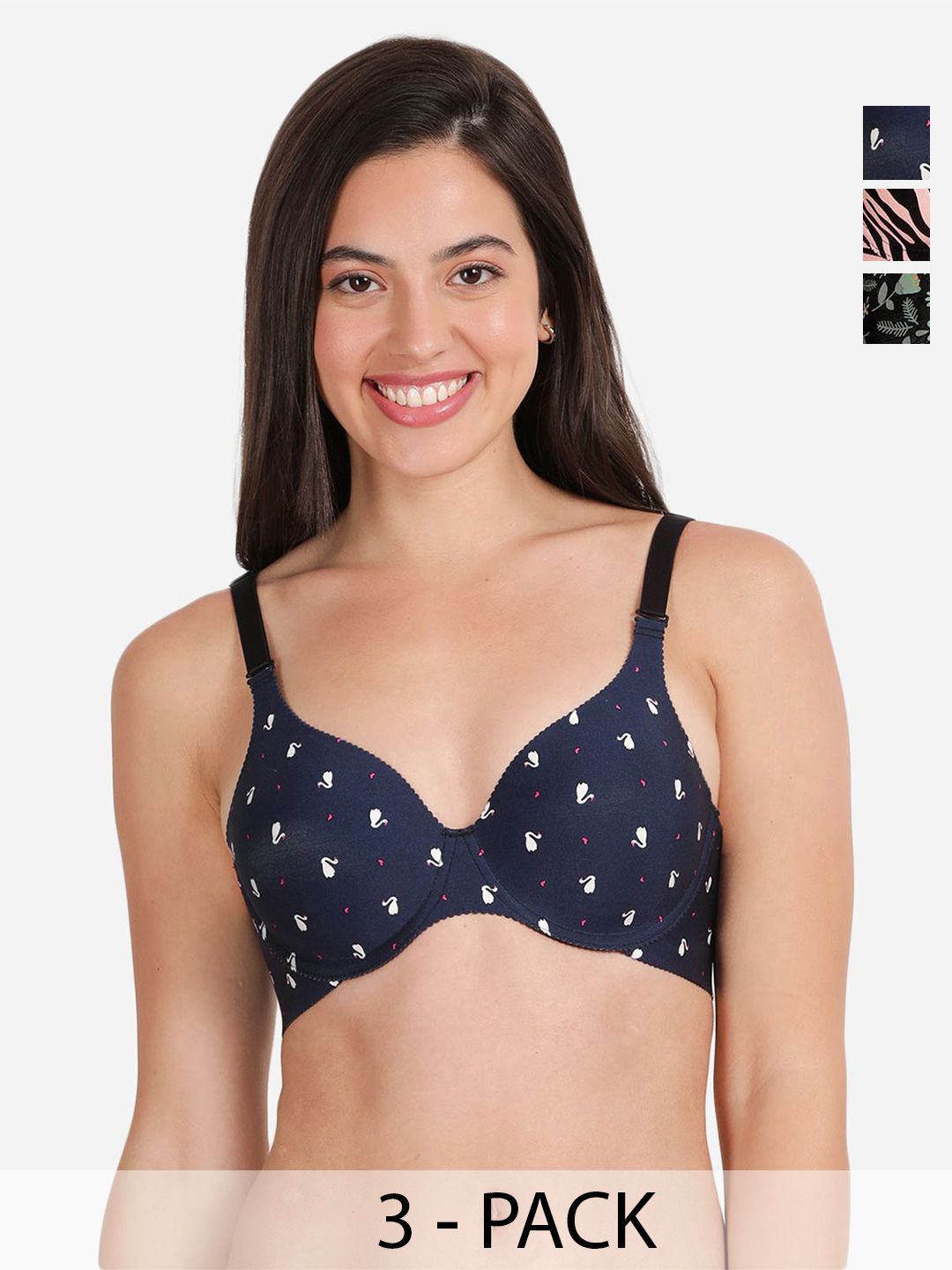 shyaway Floral Bra Medium Coverage Underwired Lightly Padded-picture-23