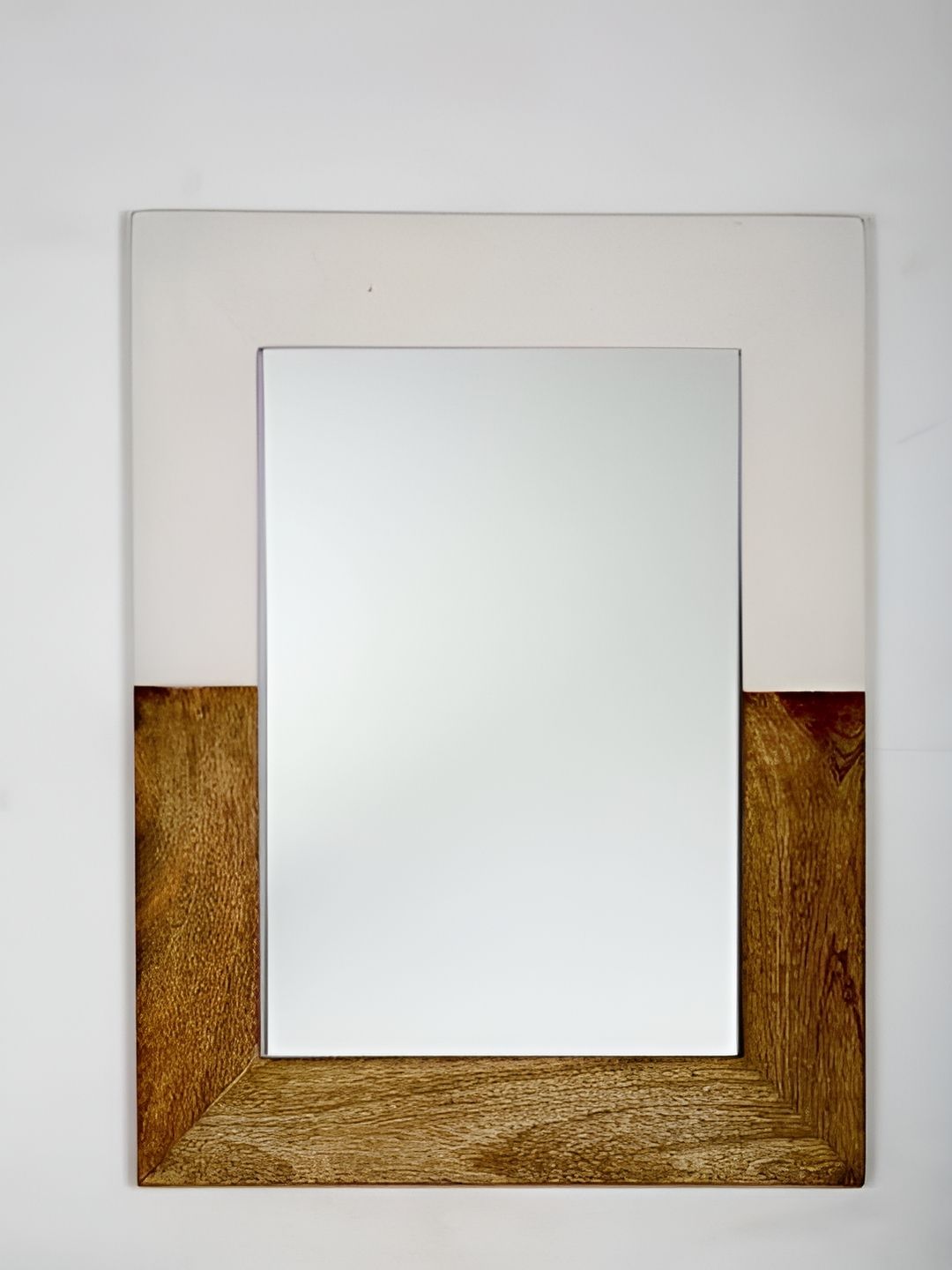 VAS collection home Brown & Off White Wood Round Wall Mirrors-picture-26