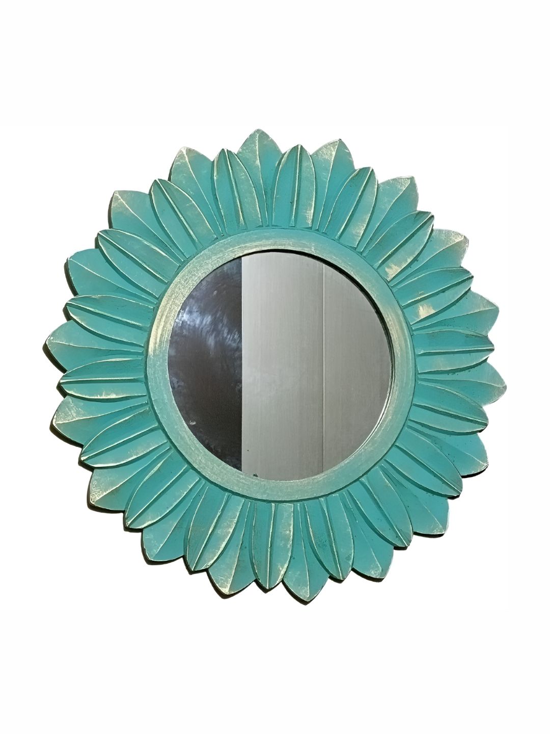VAS collection home Blue Floral Shape Wall Decor Mirror-picture-21