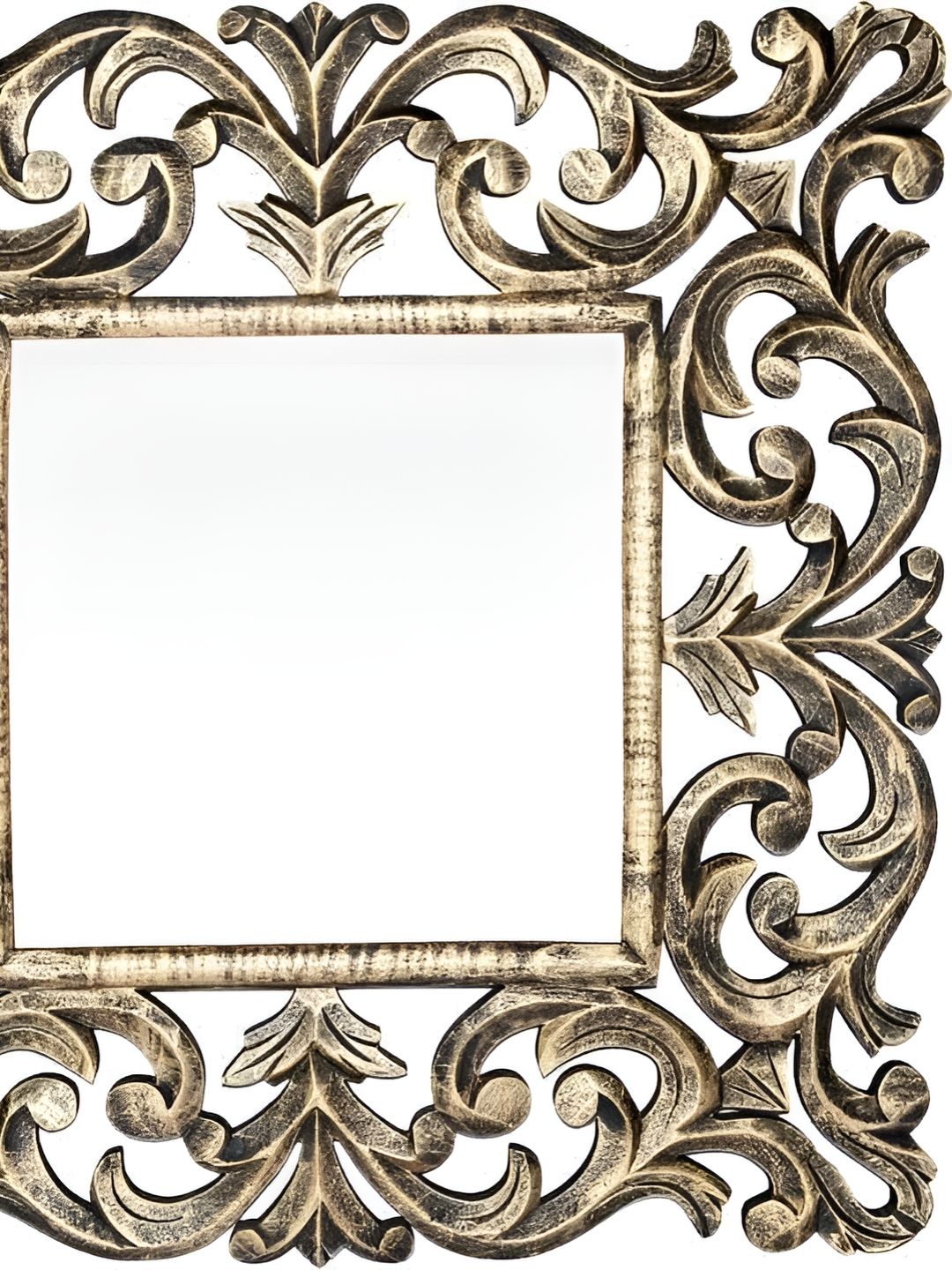VAS collection home Square Wooden Wall Mirror-image-41