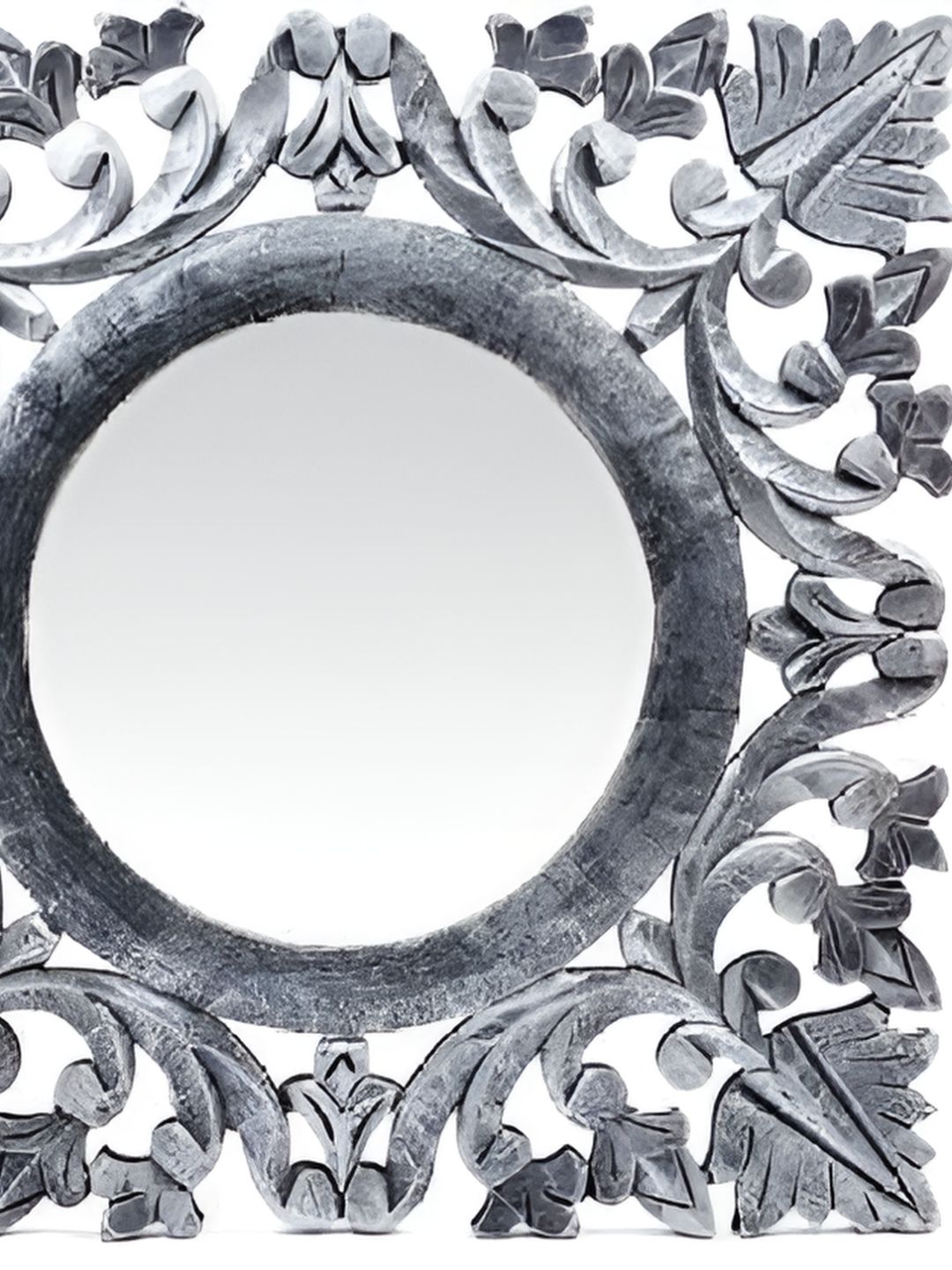 VAS collection home Grey Wood Square Wall Mirrors-picture-38