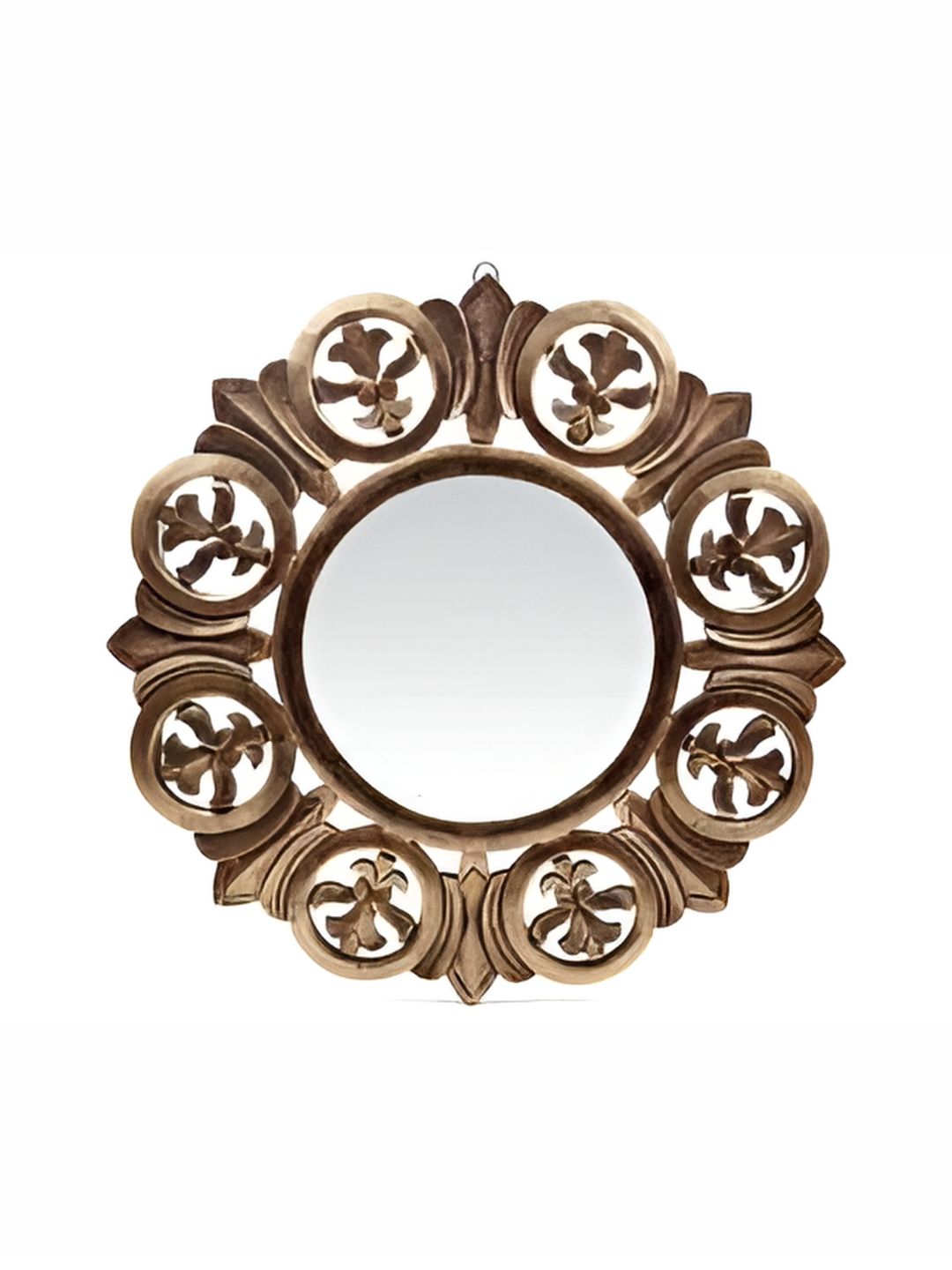 VAS collection home Ethnic Motifs Brown Wooden Wall Mirror Frame-picture-28