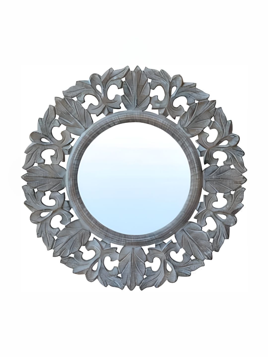 VAS collection home Grey Wooden Wall Mirror-picture-41