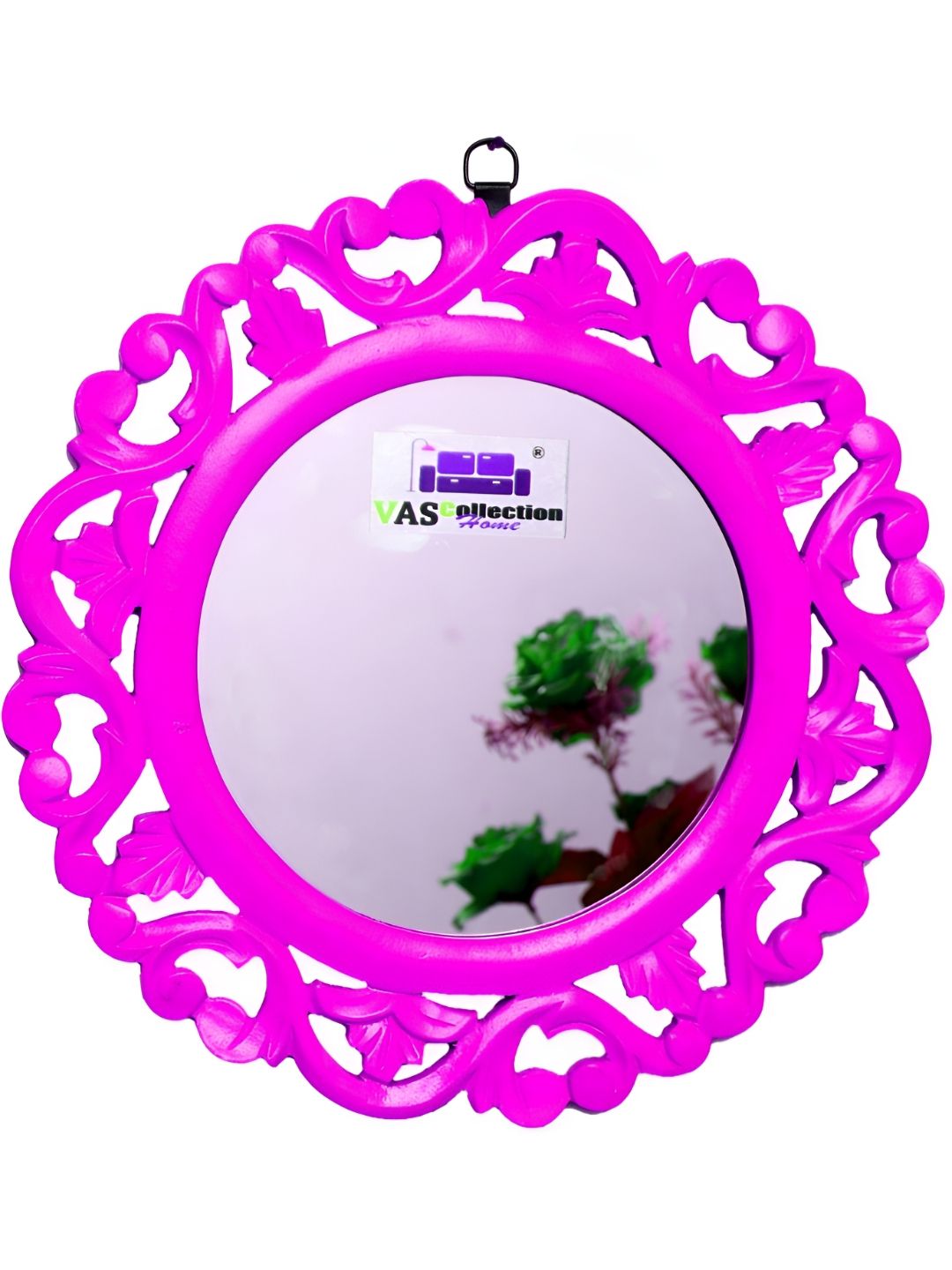 VAS collection home Pink Round Shape Wall Decor Mirror-picture-32