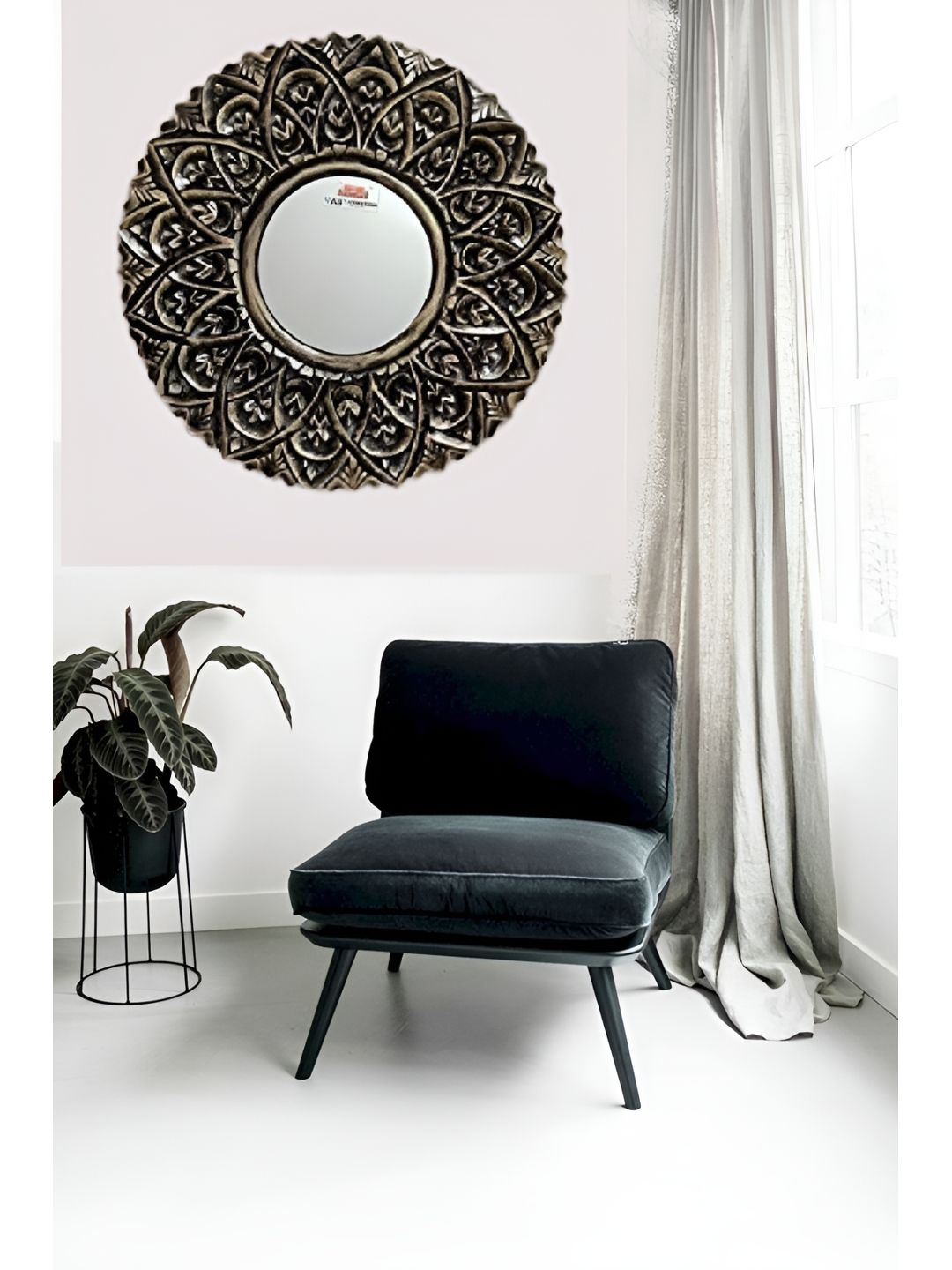 VAS collection home Ethnic Motifs Wooden Wall Mirror-picture-41