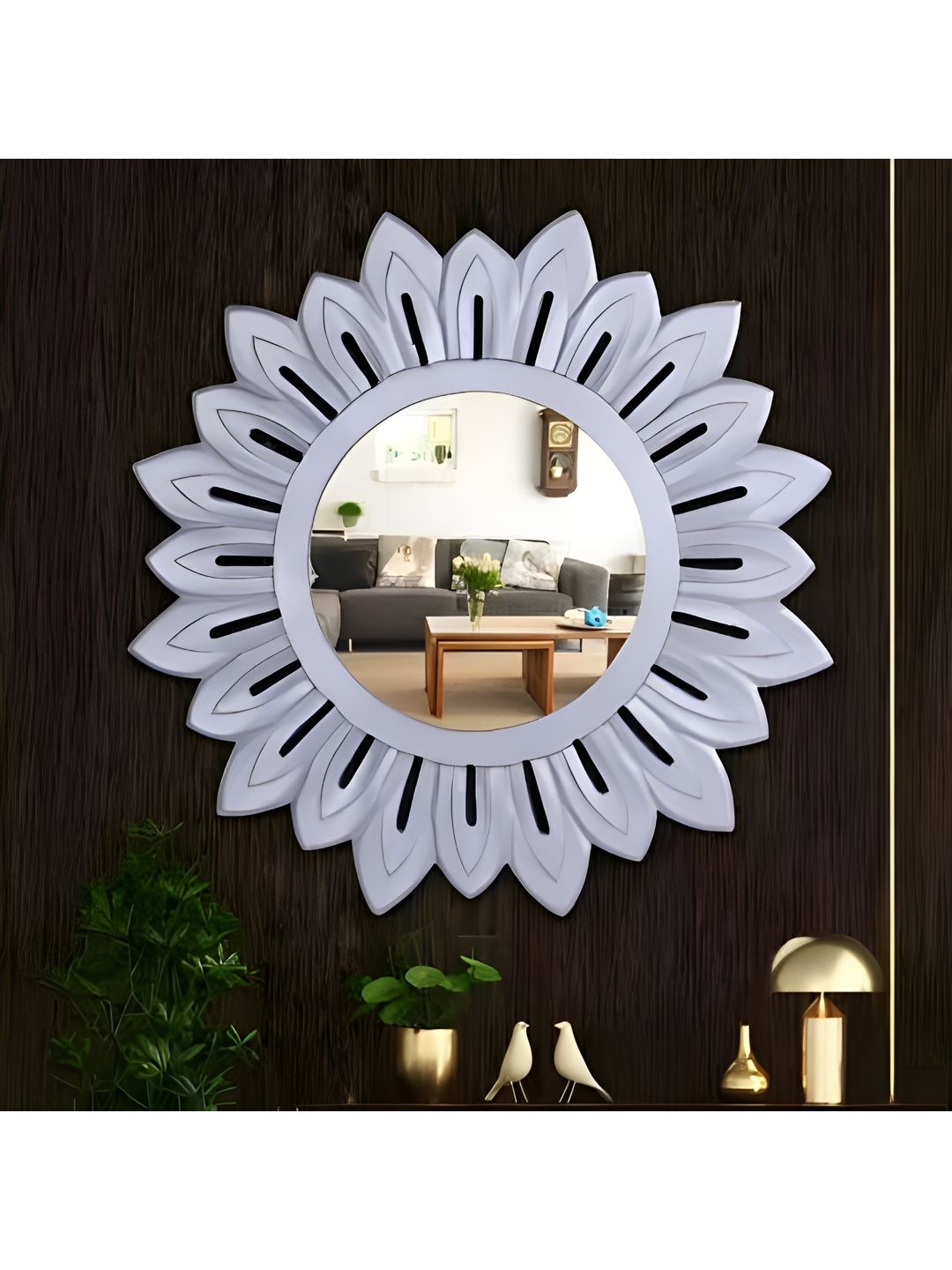 VAS collection home Purple Wooden Wall Mirror Frame-picture-23