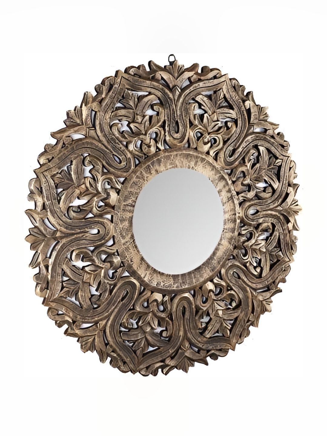 VAS collection home Bronze Wall Self Design Wooden Mirror Frame-picture-13