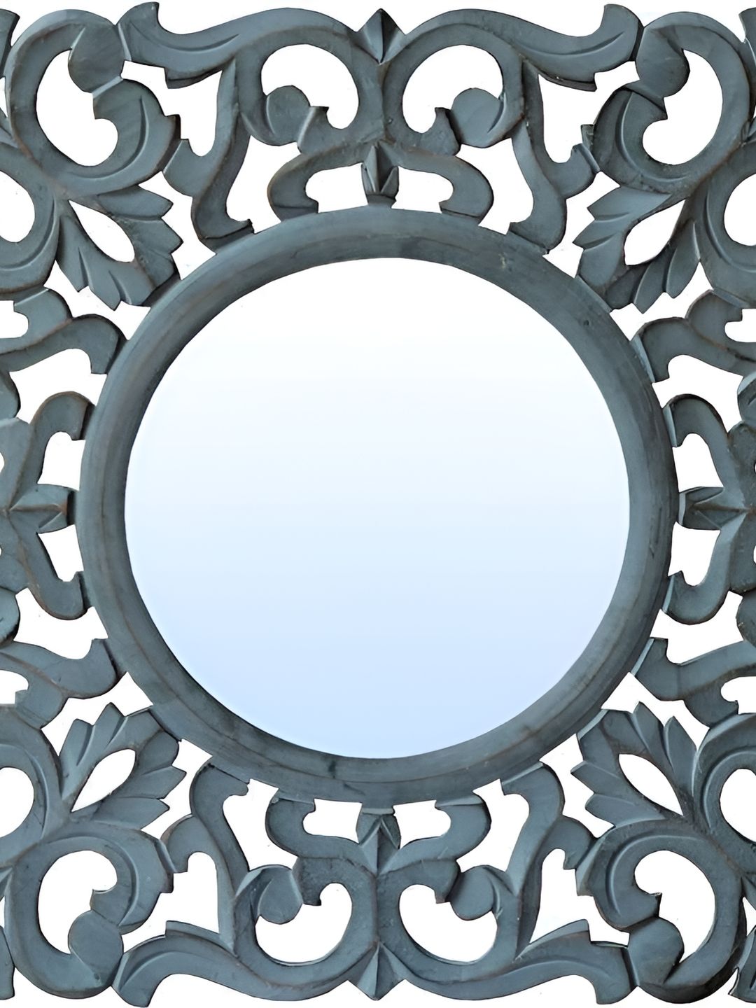 VAS collection home Textured Grey Round Mirror-picture-39
