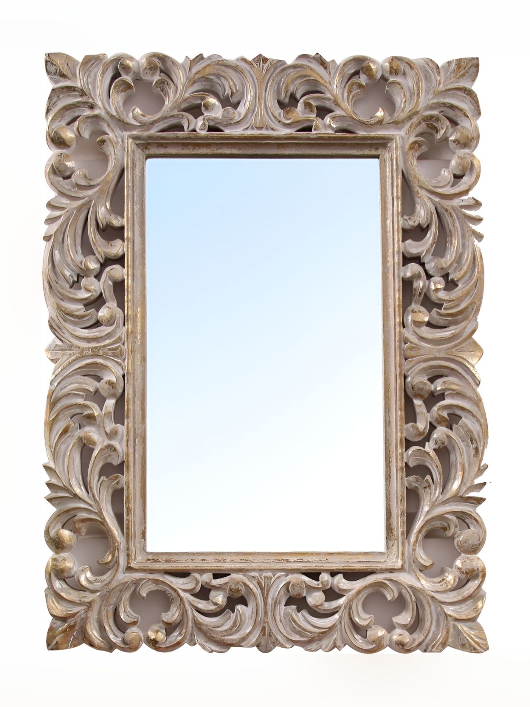 VAS collection home Textured Brown Rectangular Mirror-picture-33