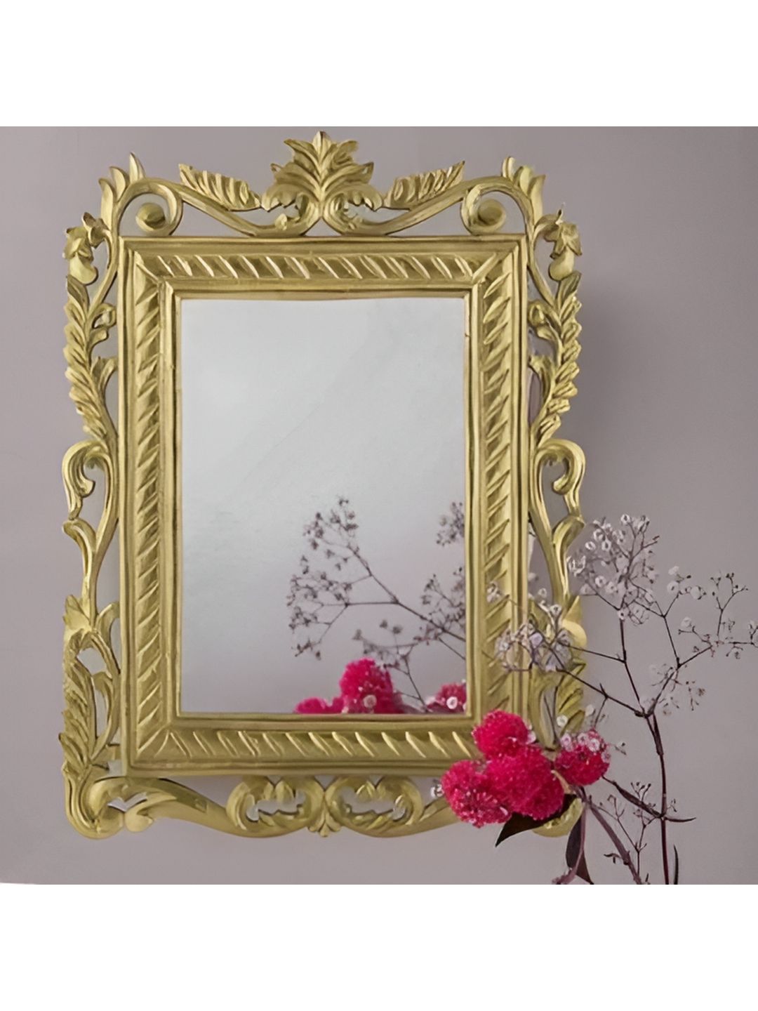 VAS collection home Ethnic Motifs Textured Rectangular Wall Mirror-picture-40
