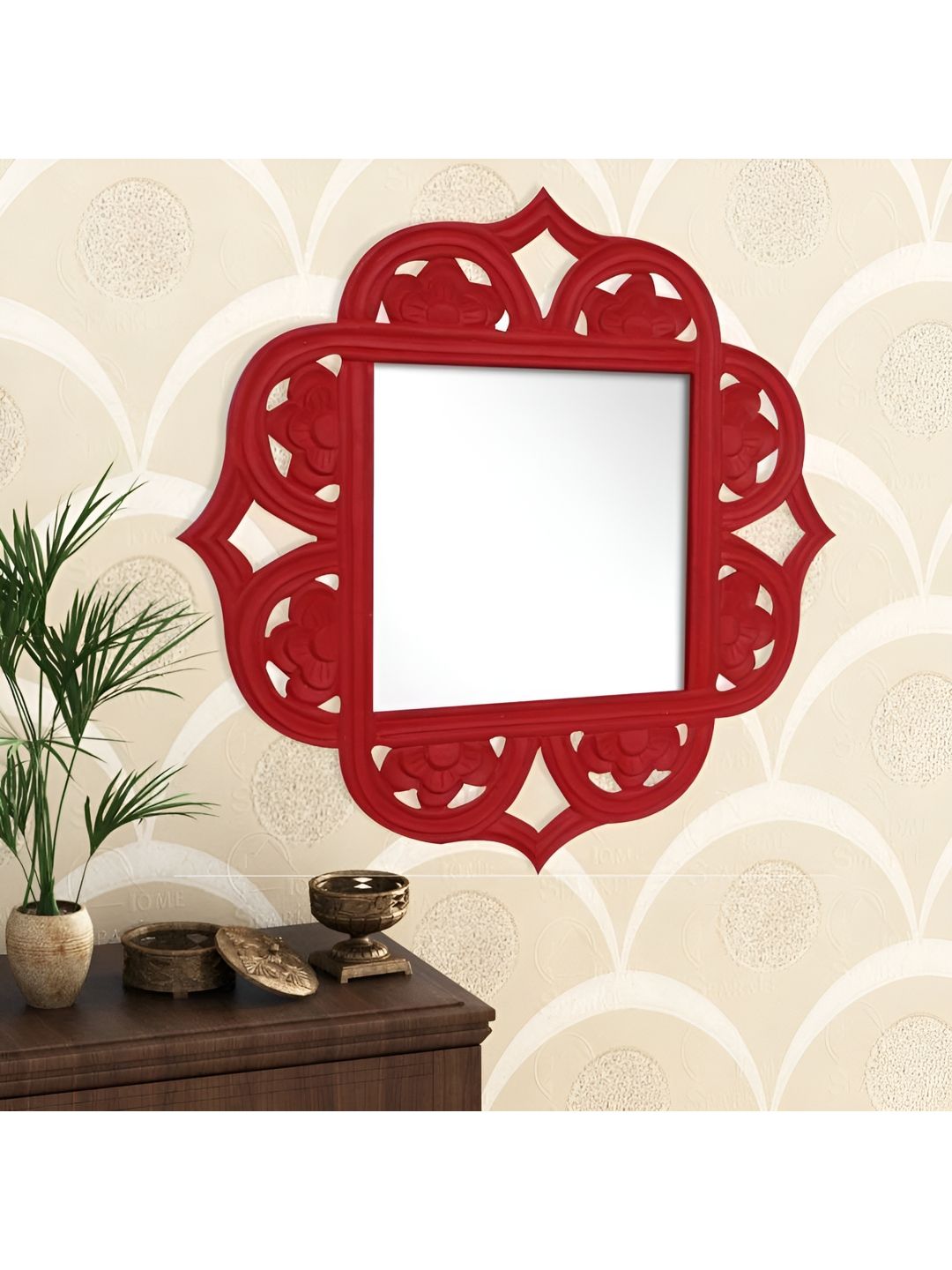 VAS collection home Wooden Wall Mirror-image-49